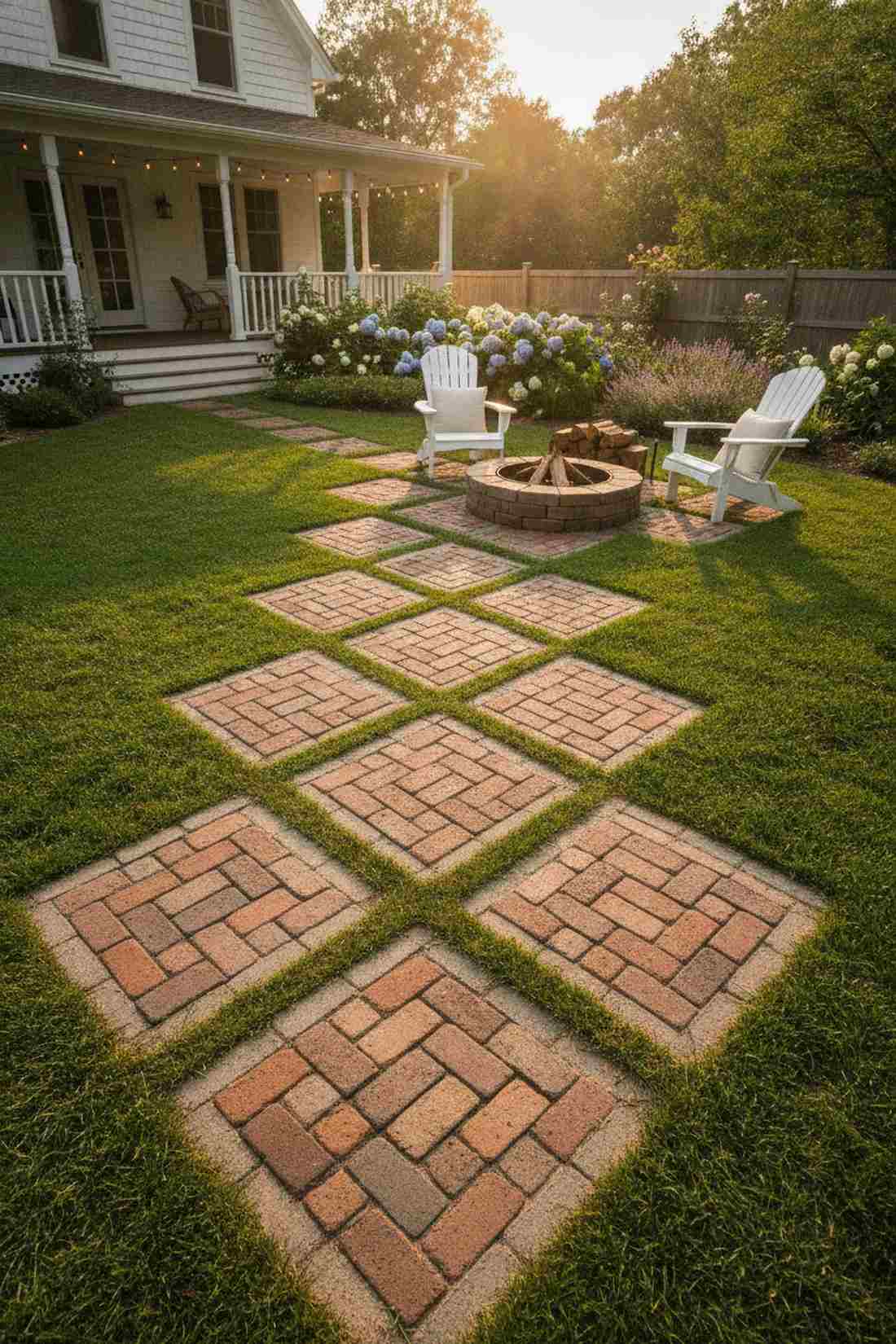 brick pattern rectangular pavers