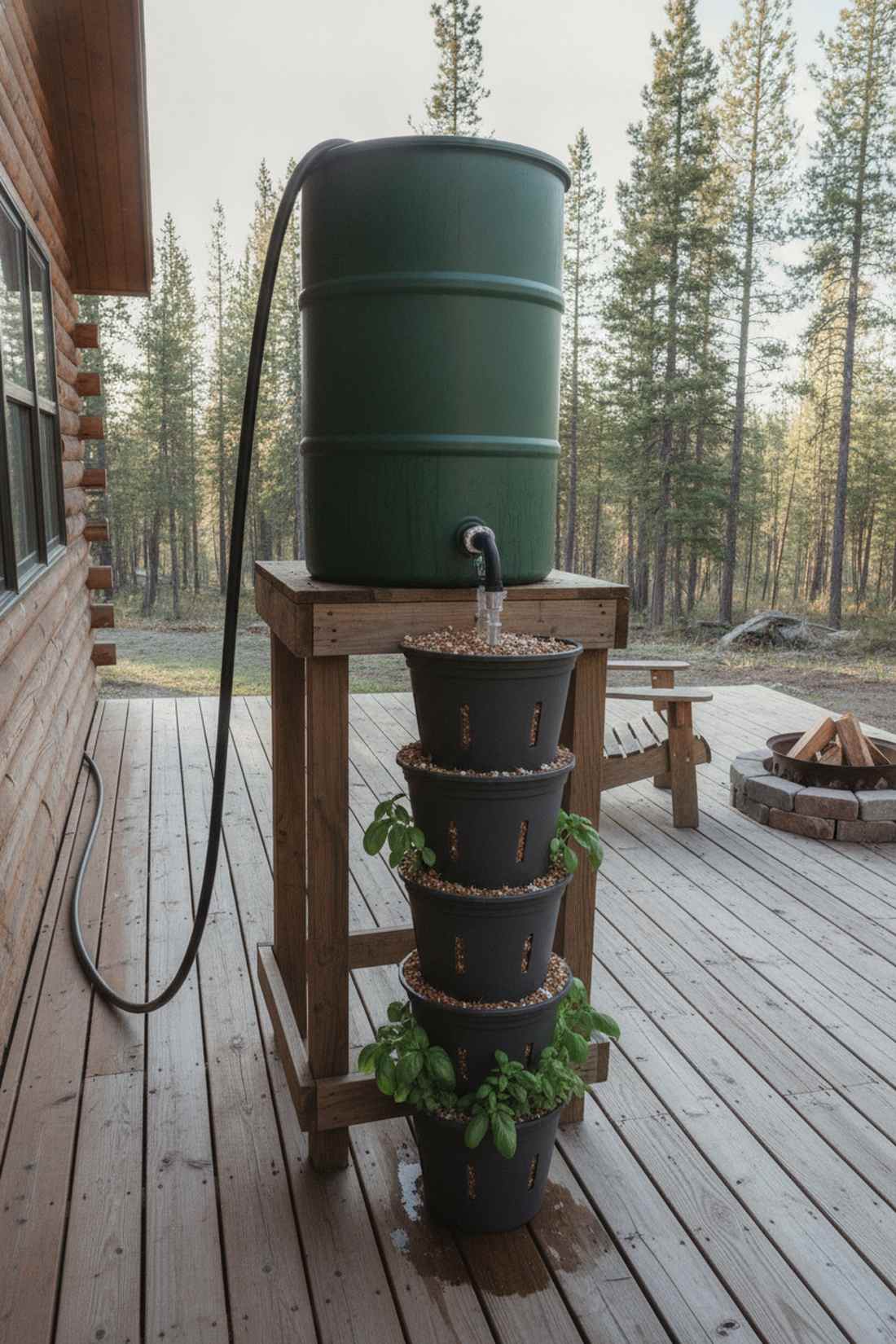bucket hydroponic tower