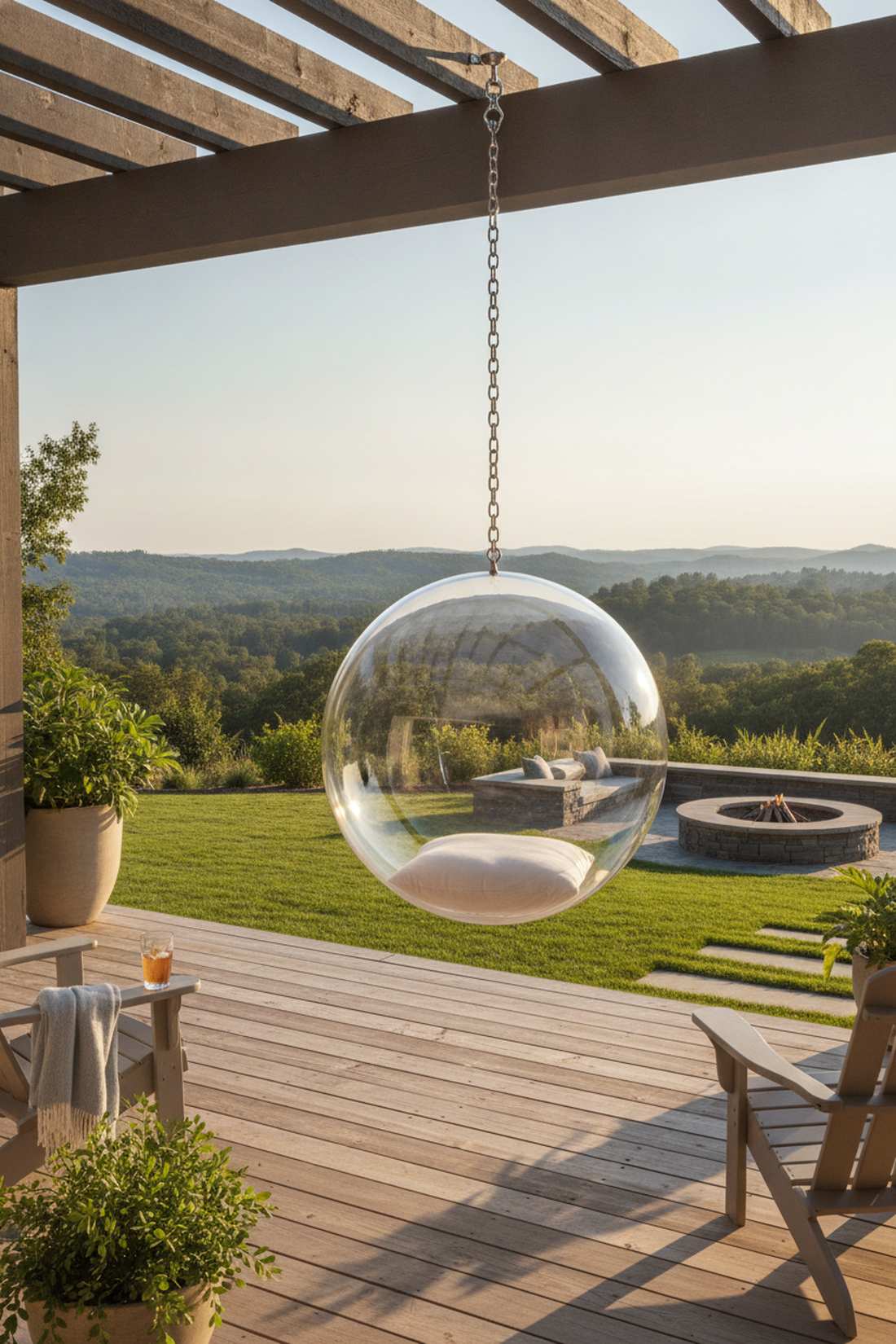 clear acrylic bubble chair