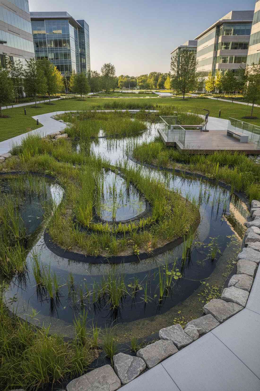 constructed wetland cells