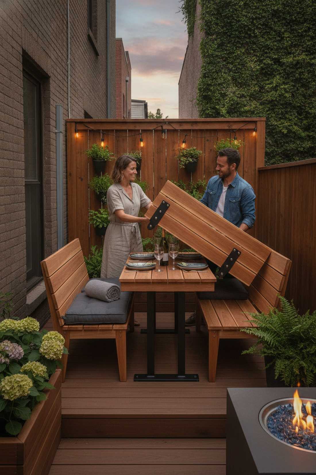 convertible bench table