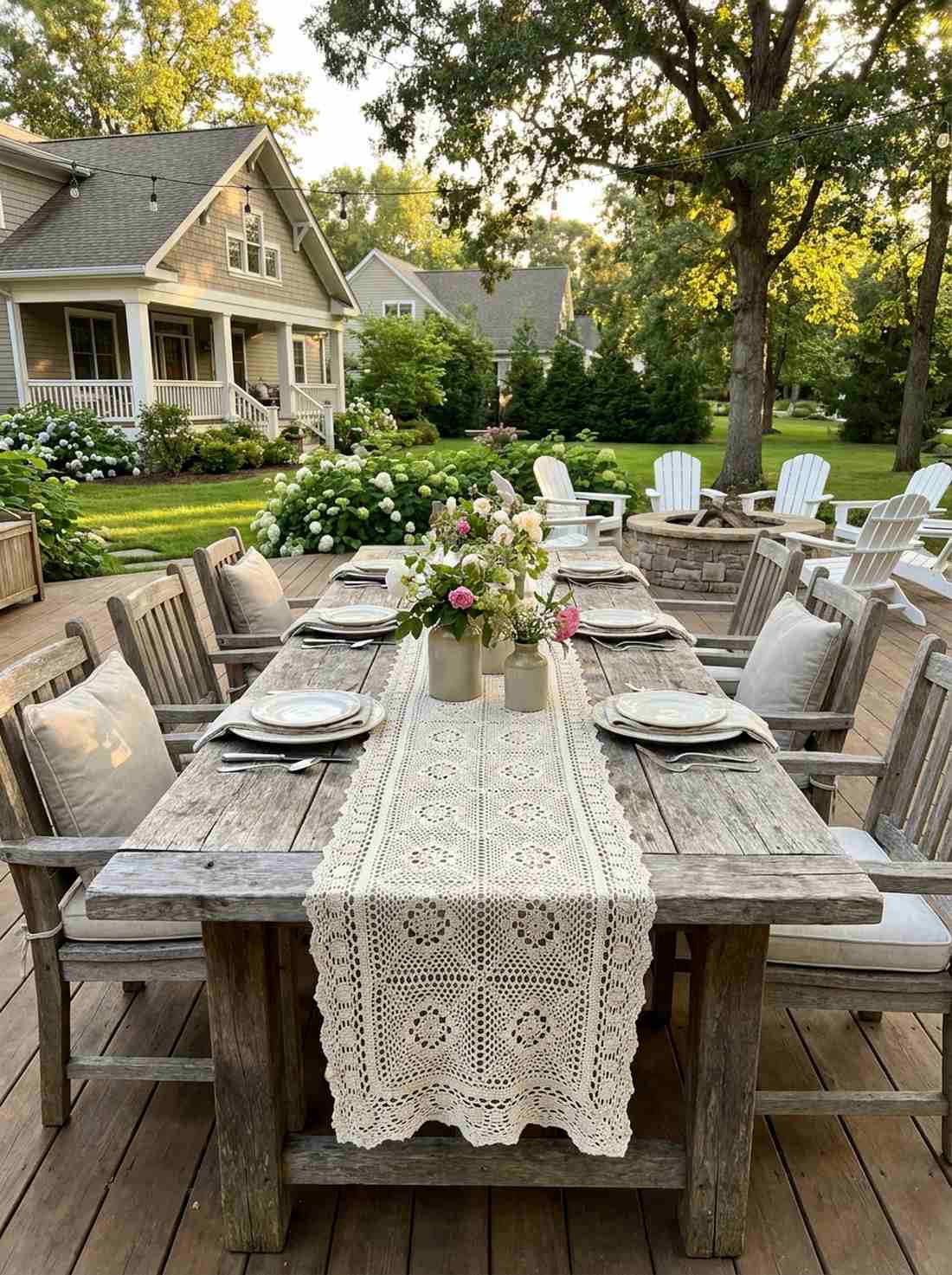 crochet table runners