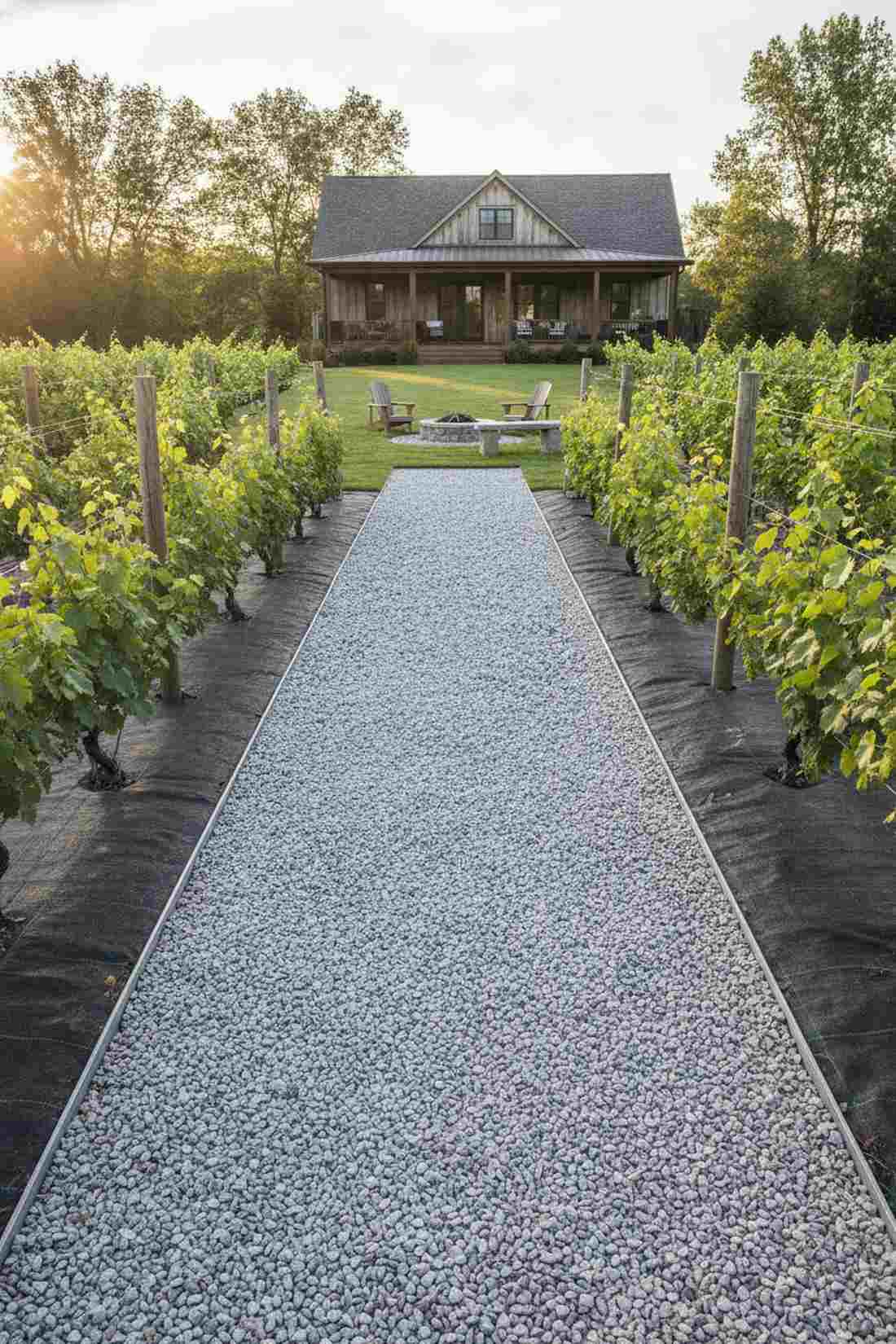 crushed gravel compacted base