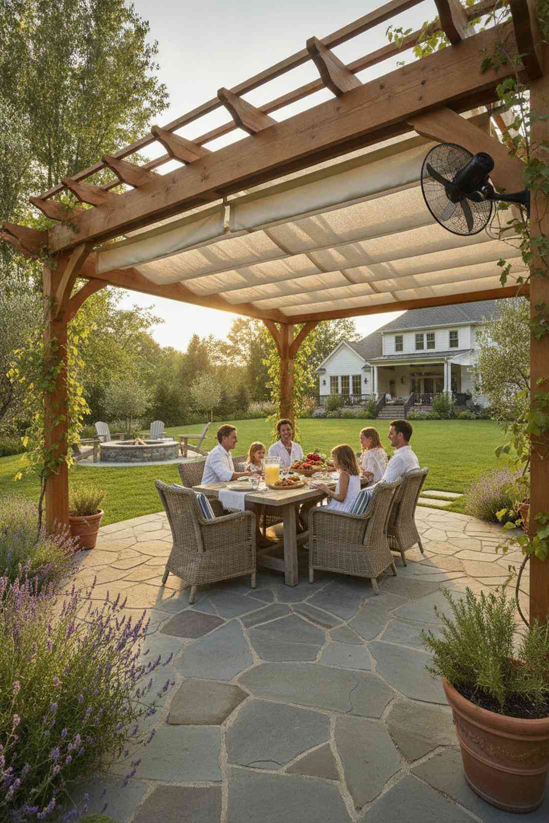dining pergola zone