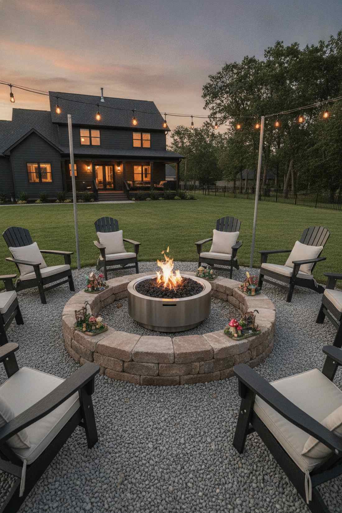 fire pit gathering circle