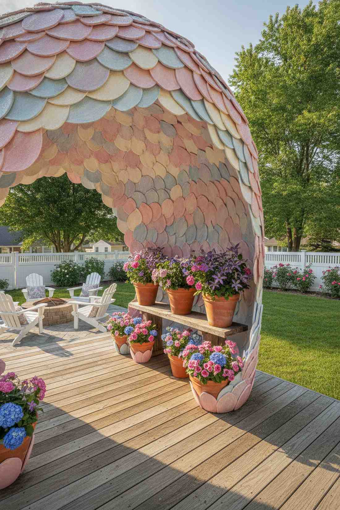 flower petal pavilion