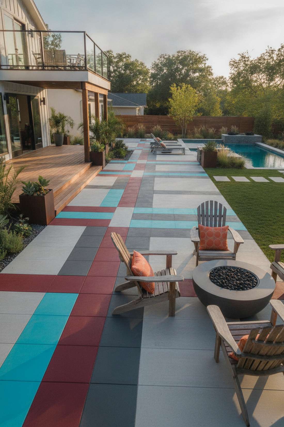 geometric color blocks