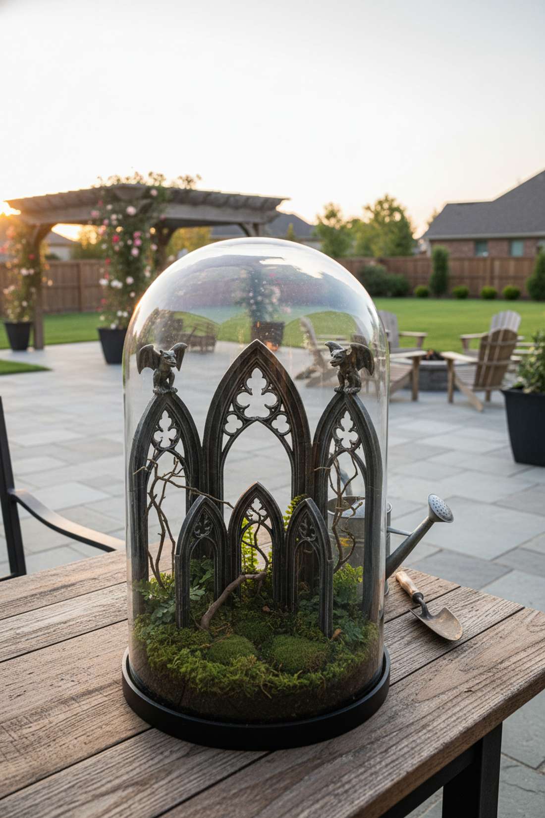 gothic pointed arch panels
