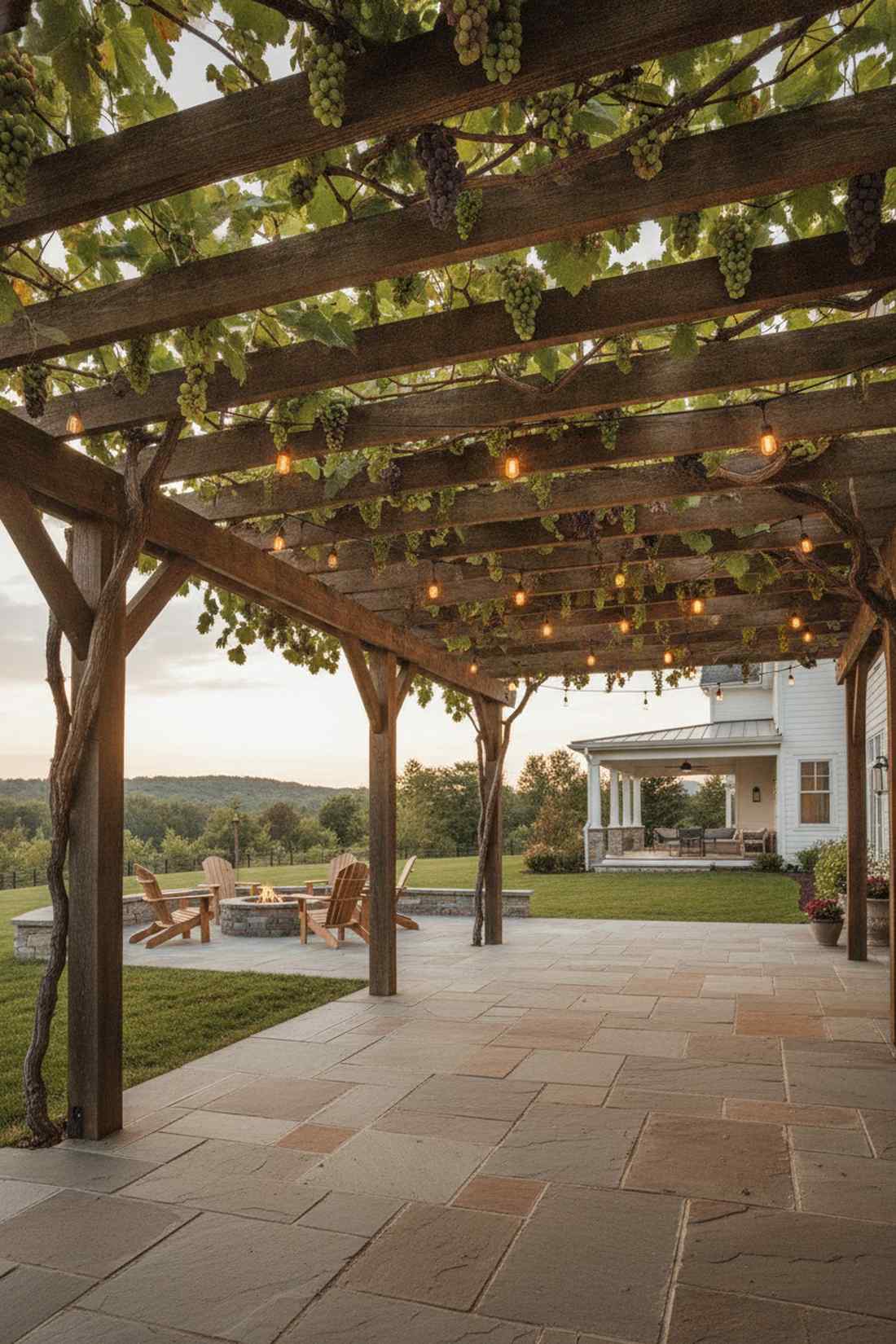 grape vine arbor canopies