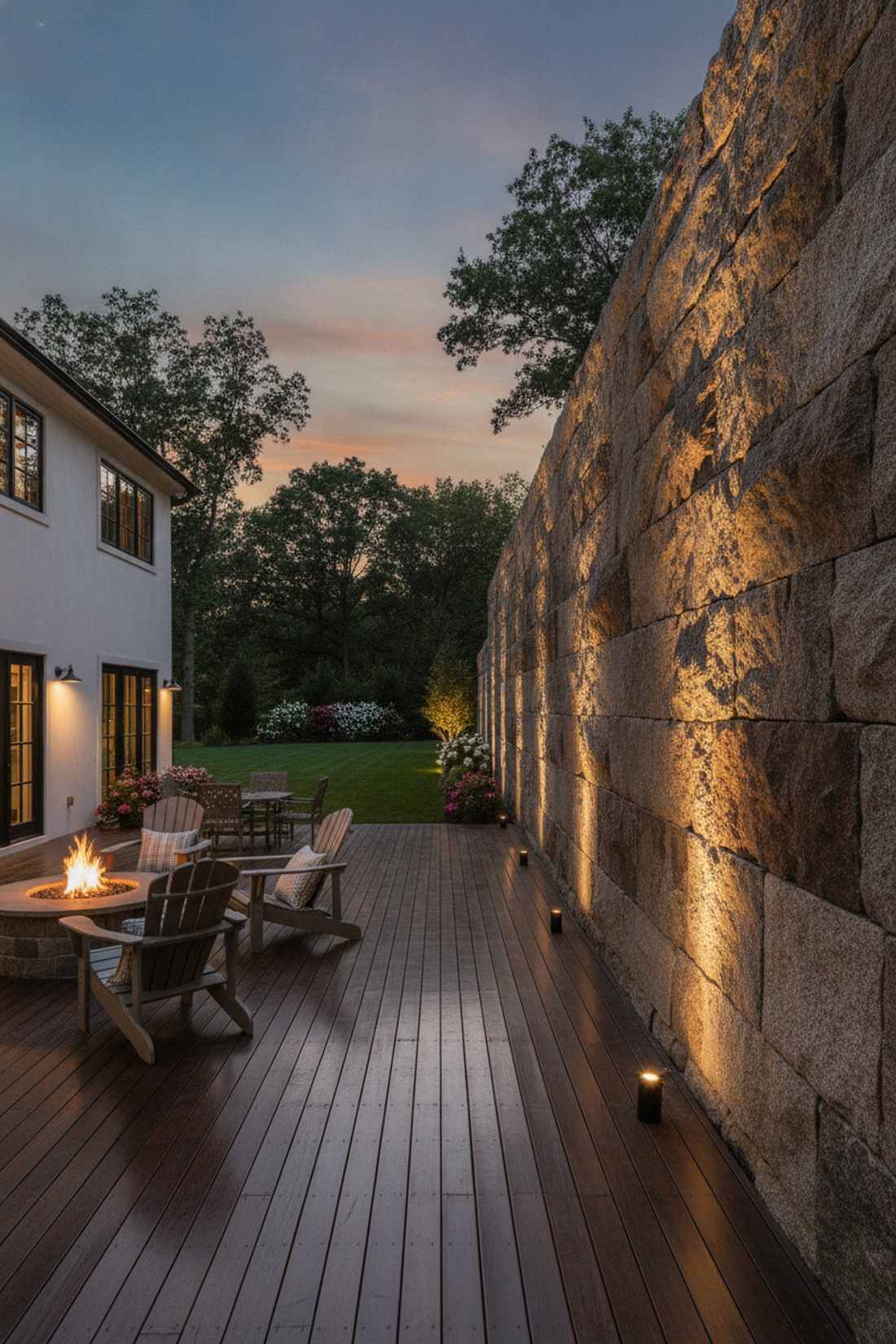 grazing wall wash technique