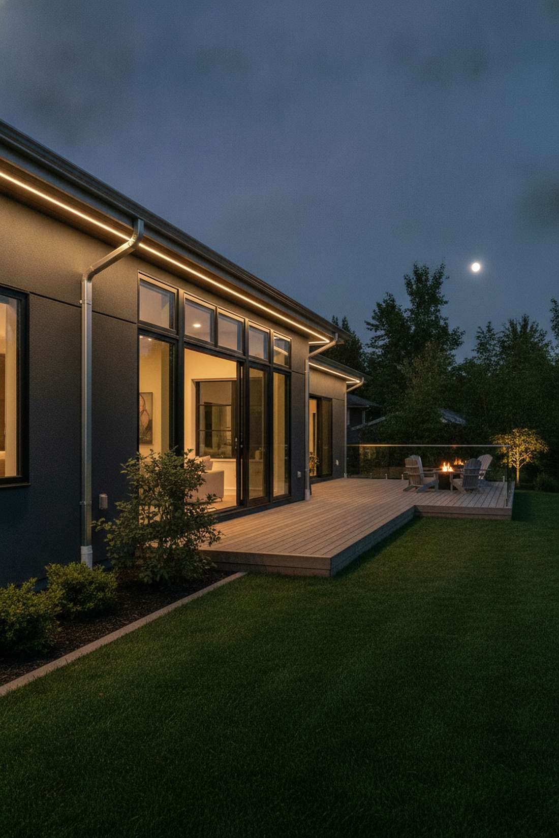 gutter integrated led channels