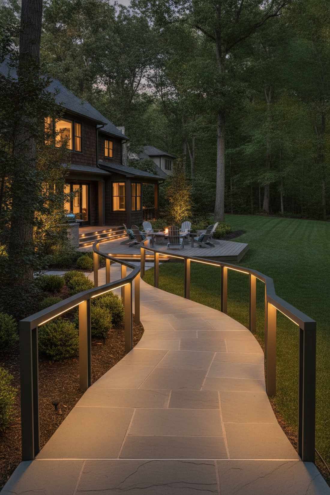 handrail integrated lighting