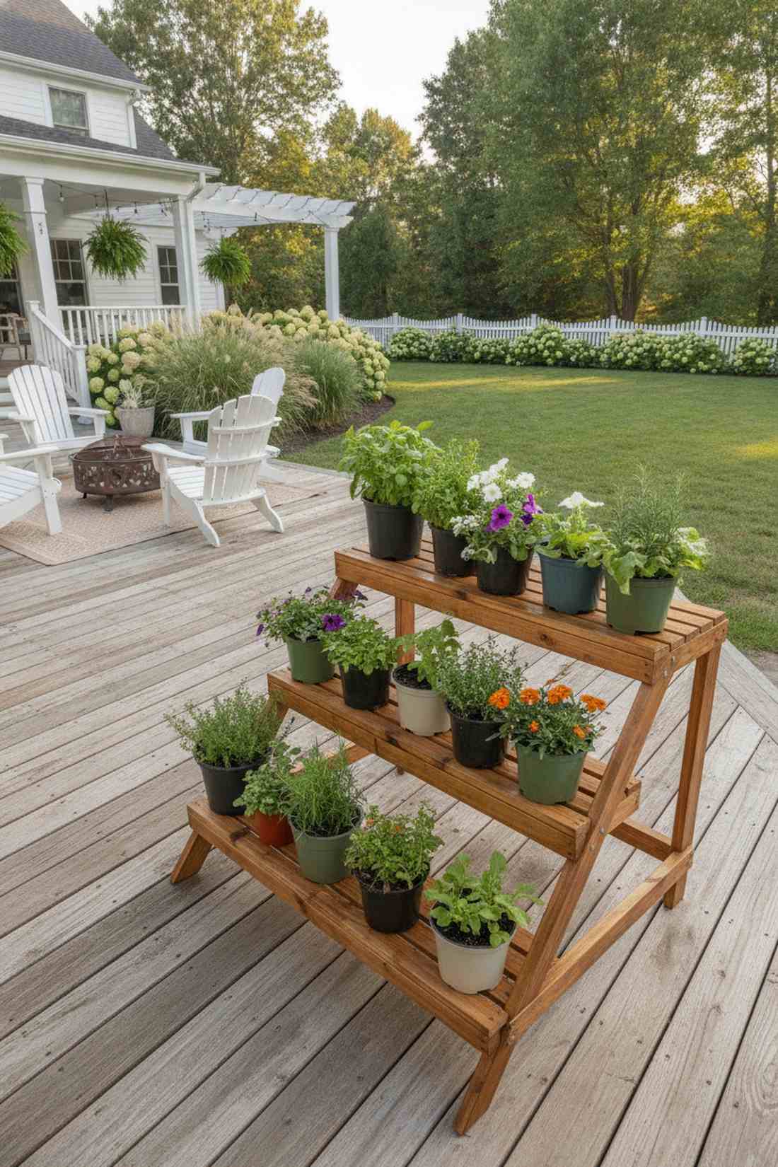 ladder style plant display