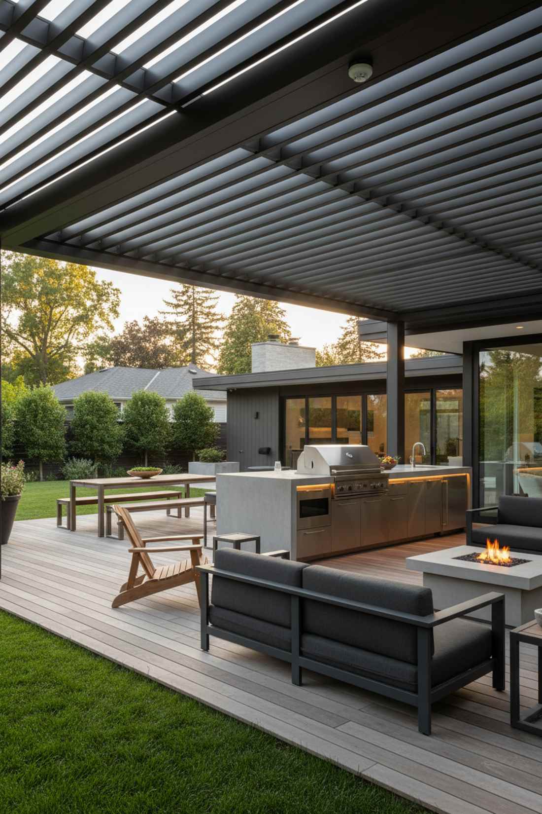louvered roof system