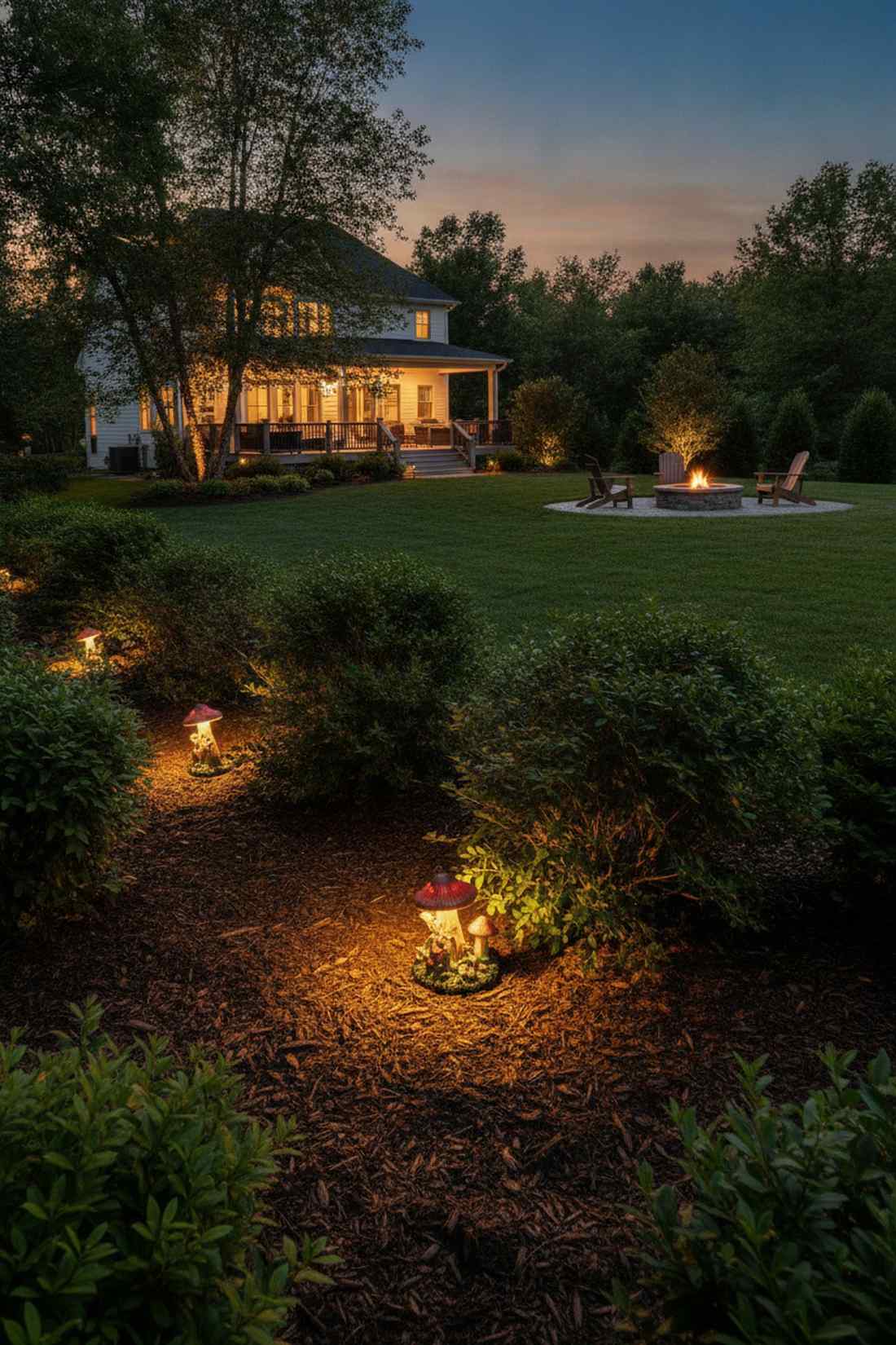 low branch understory lighting