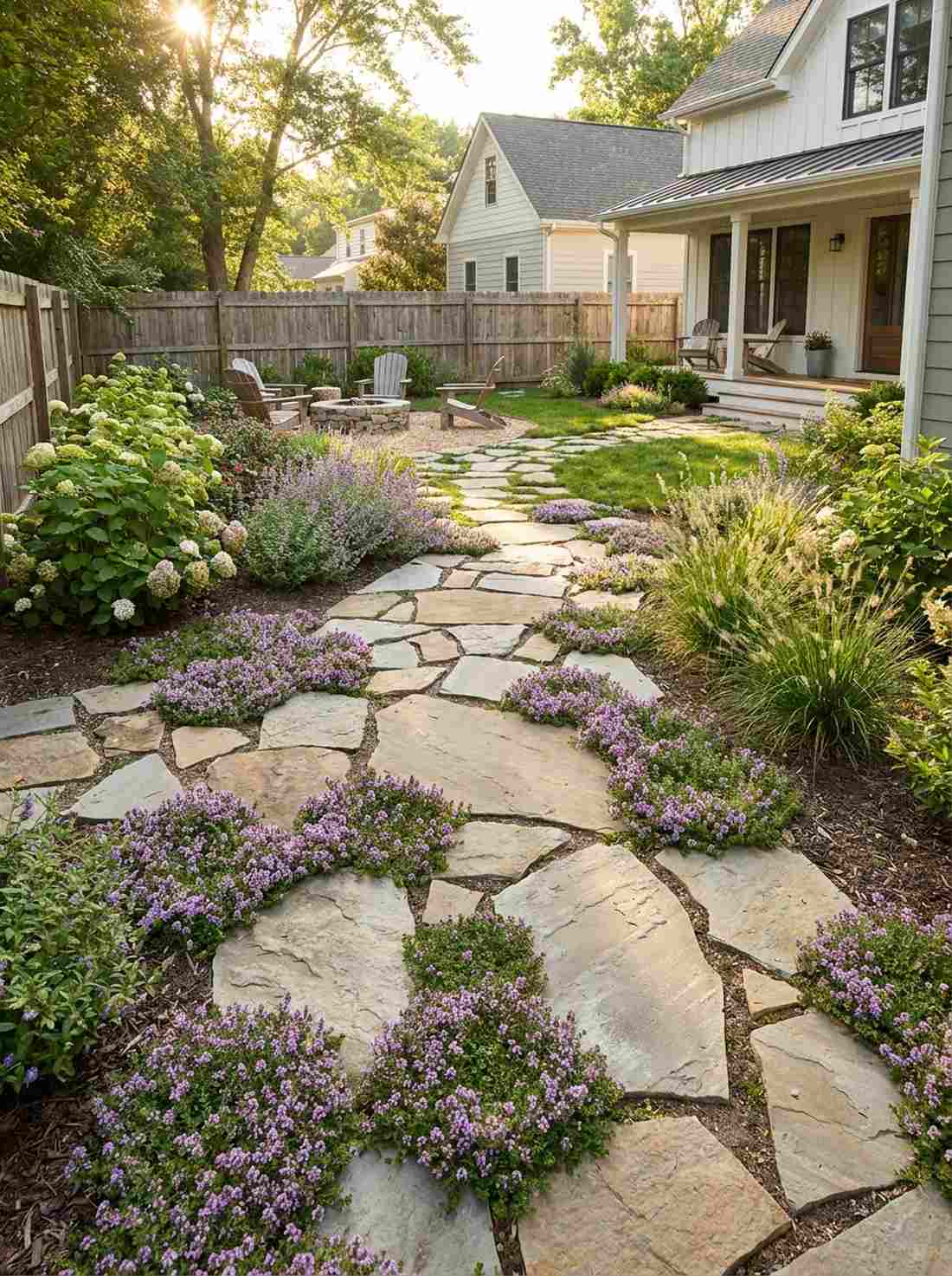 mixed size flagstone sequence