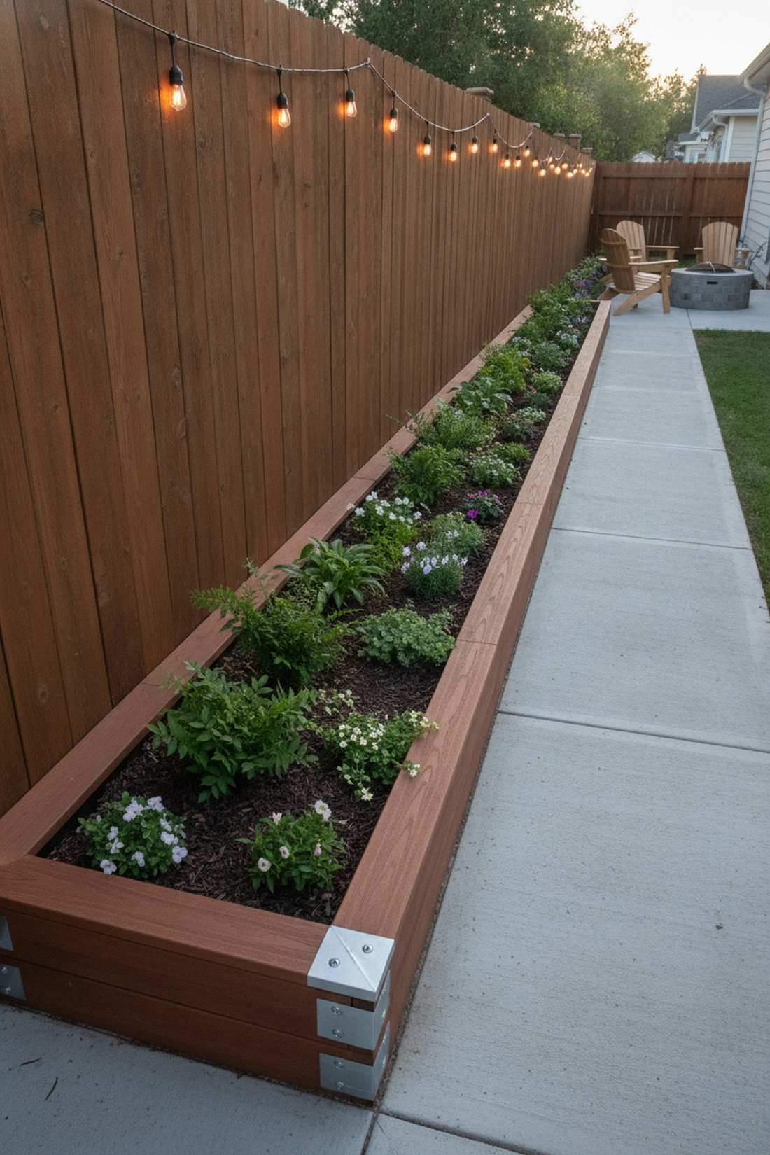 narrow border beds