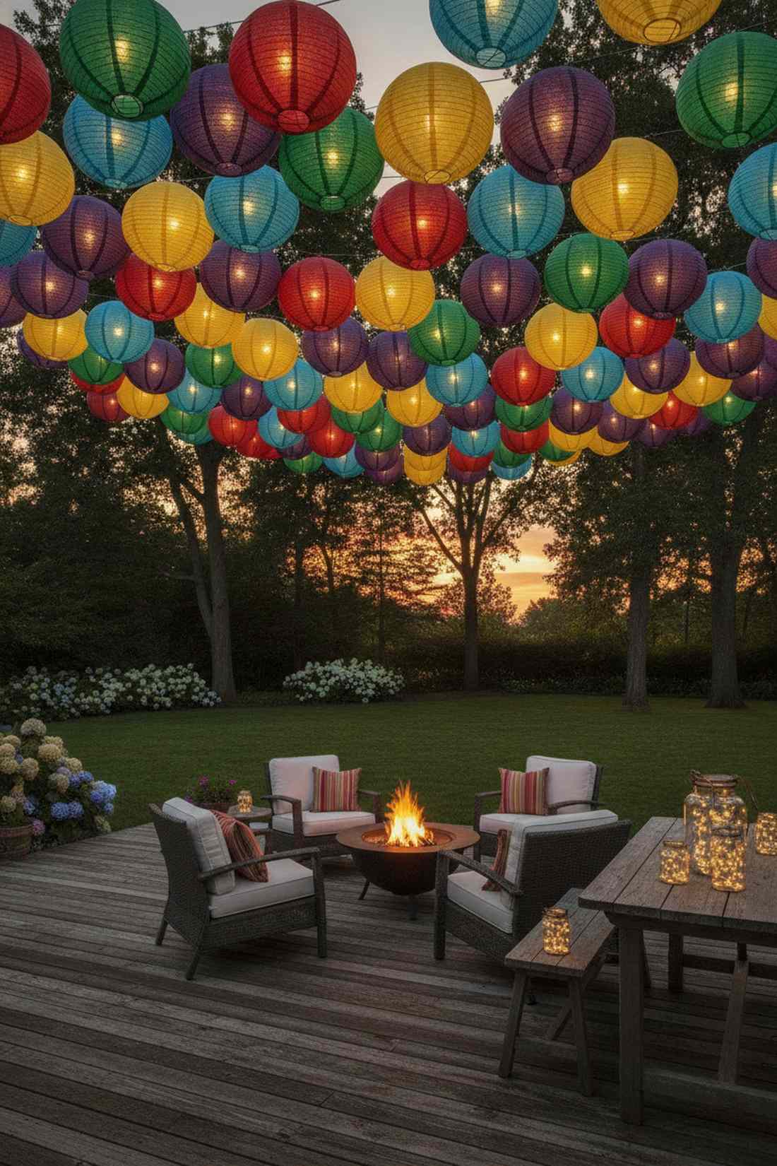 paper lantern clusters