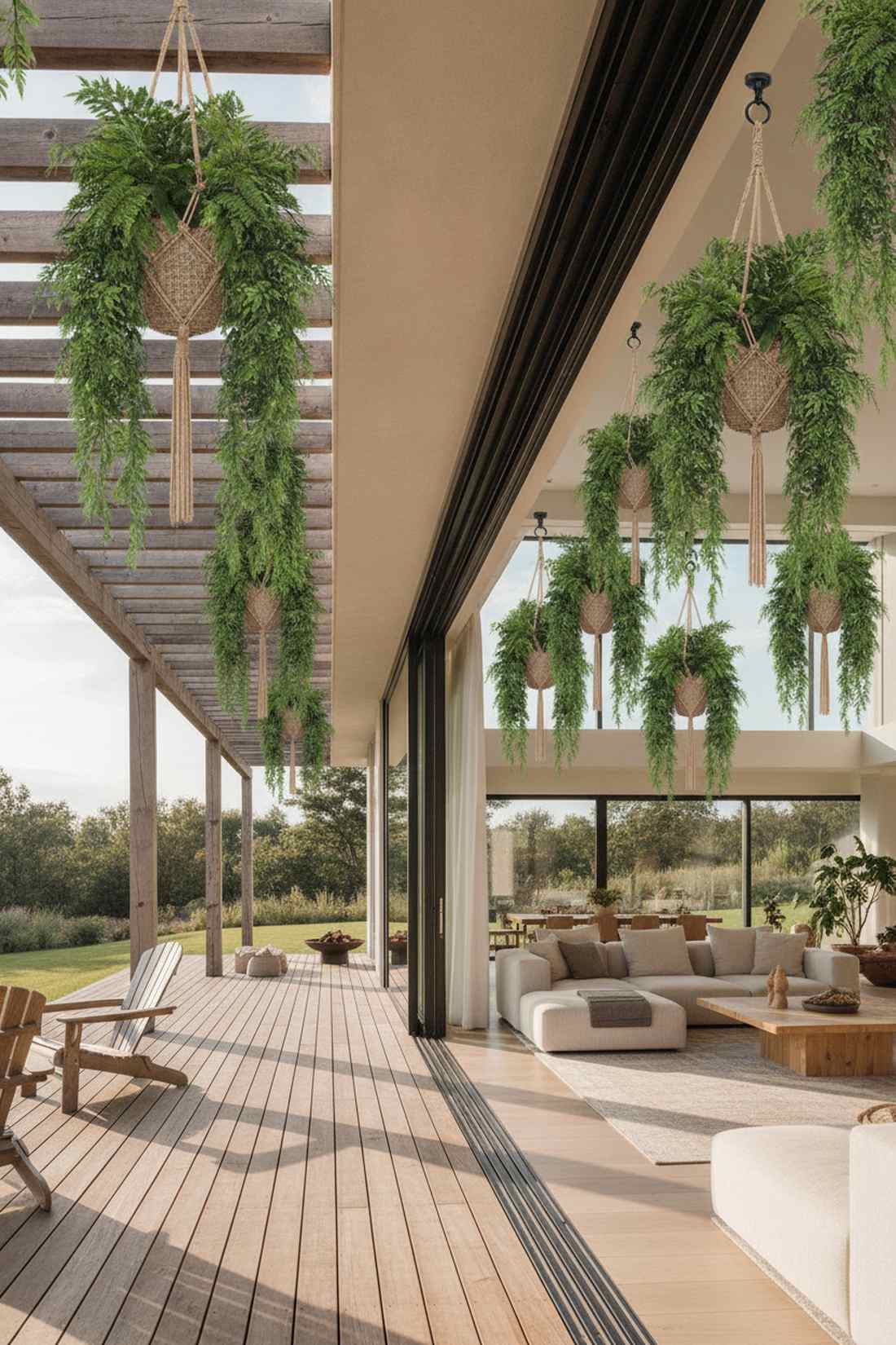 pergola to ceiling continuation