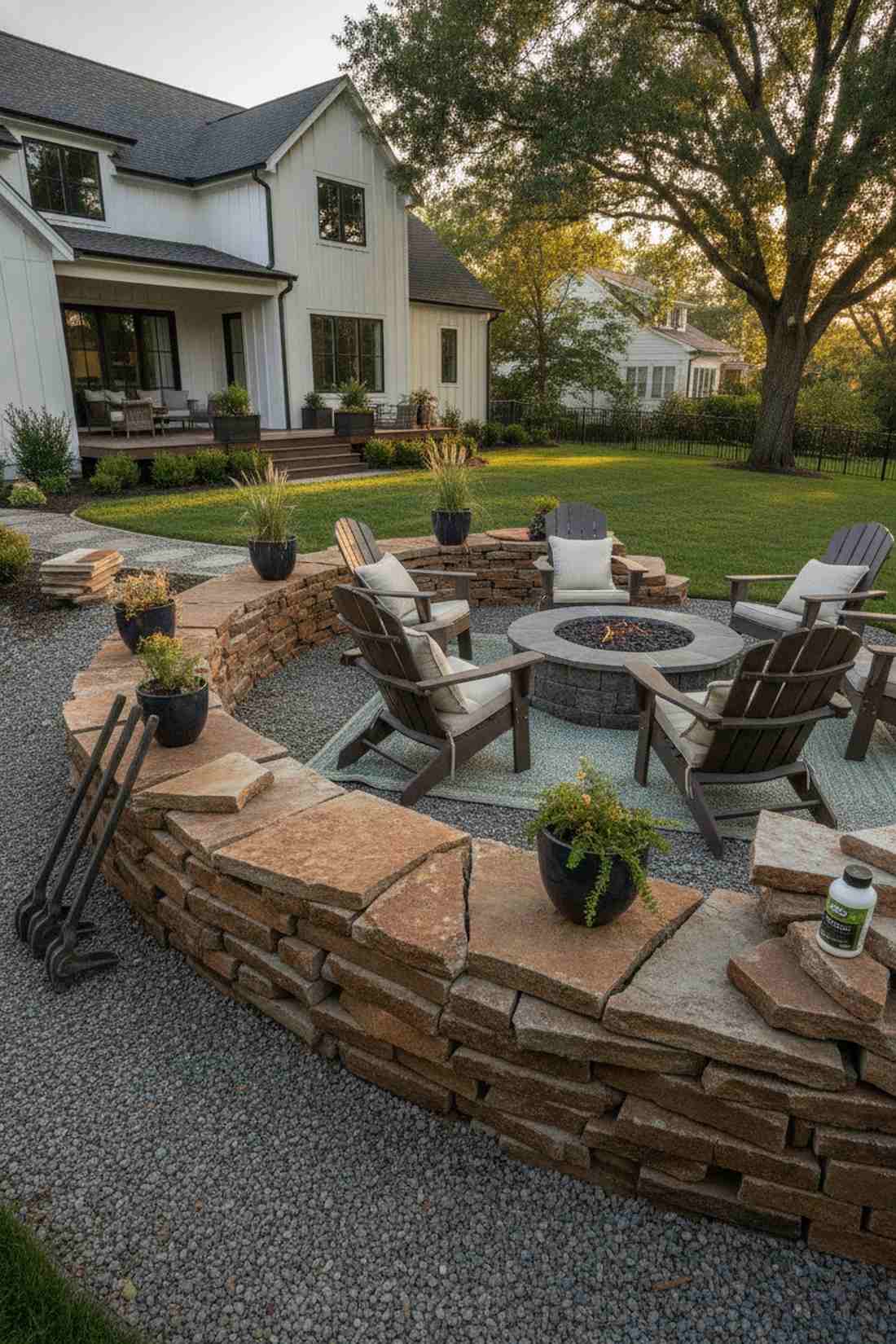 recycled concrete rubble wall