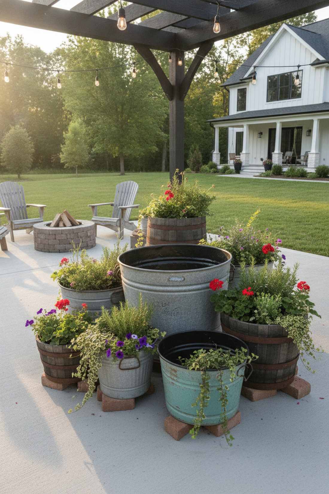 repurposed storage container gardens