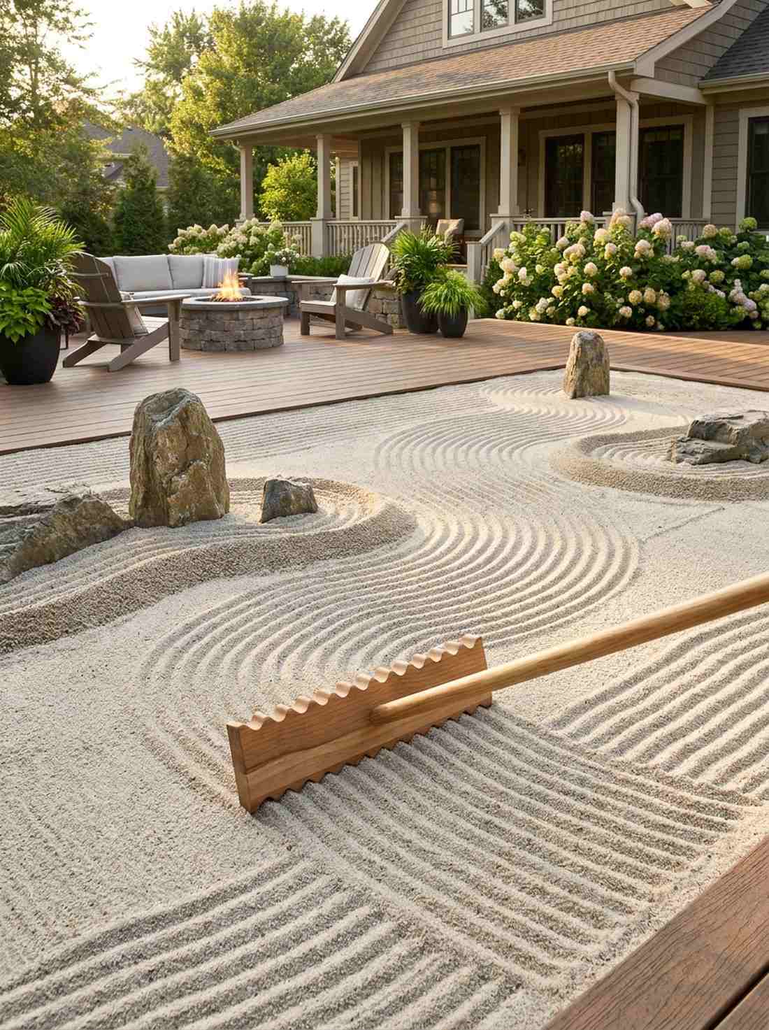 reversible pattern rake
