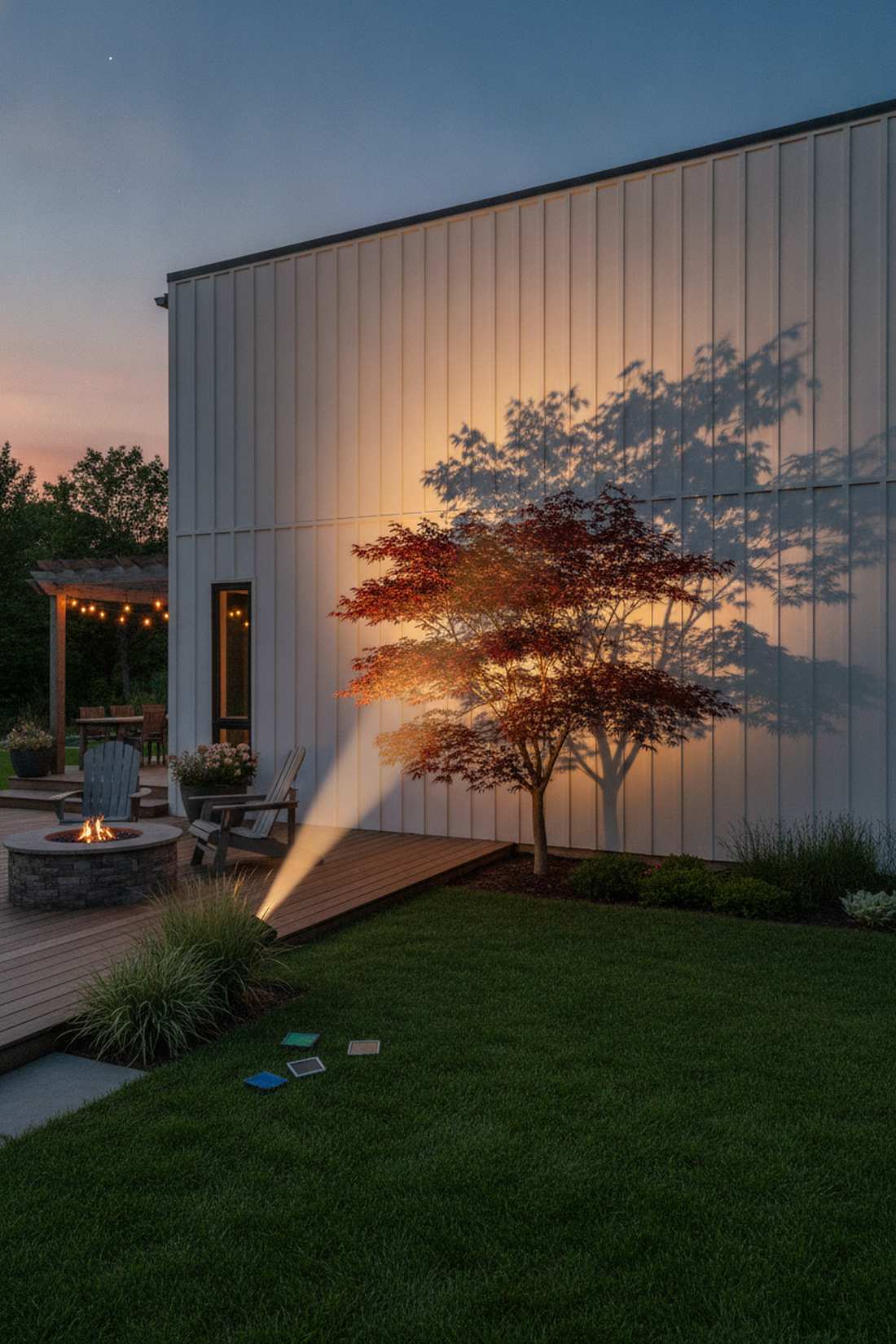 shadow casting on walls