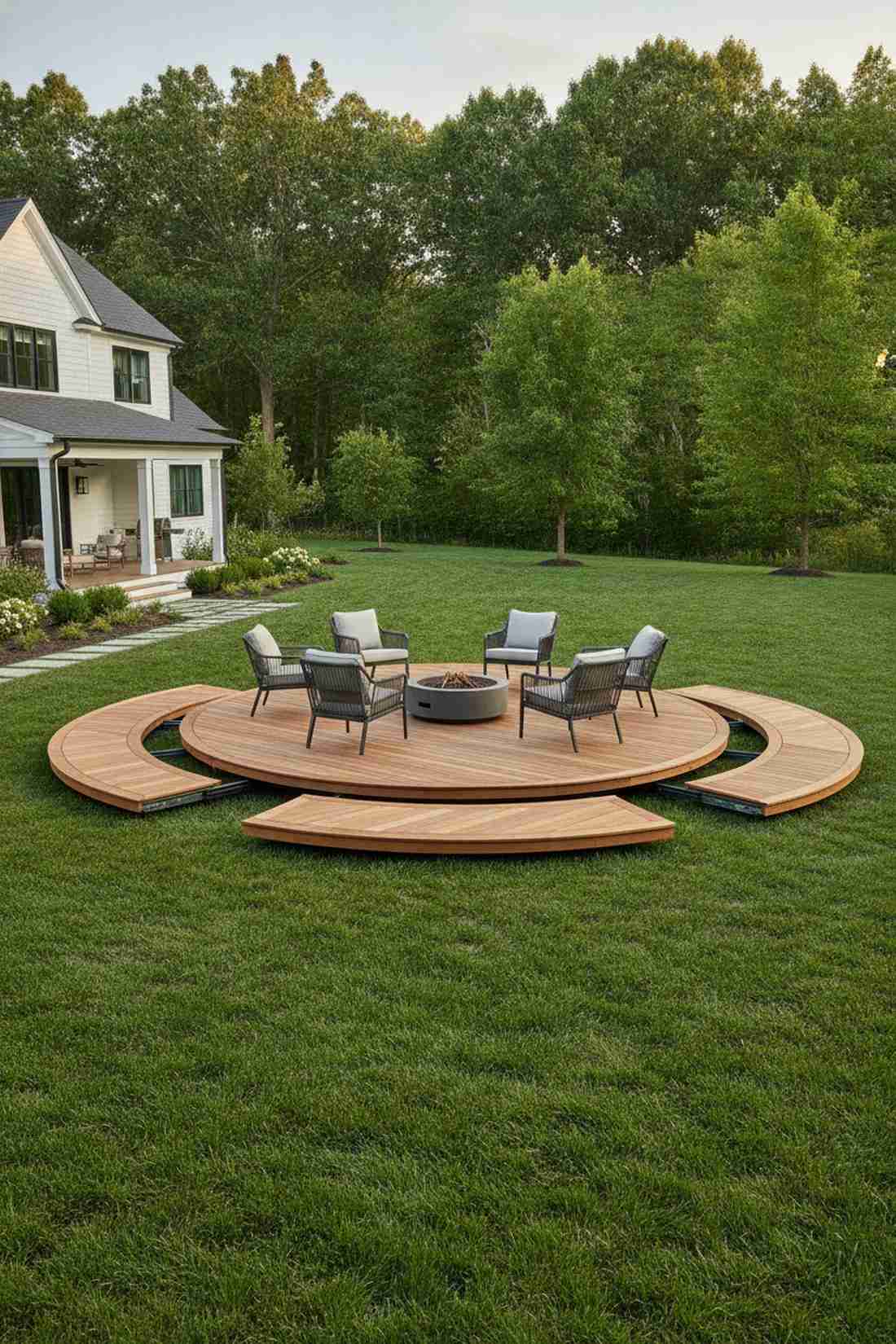 telescoping circular platform