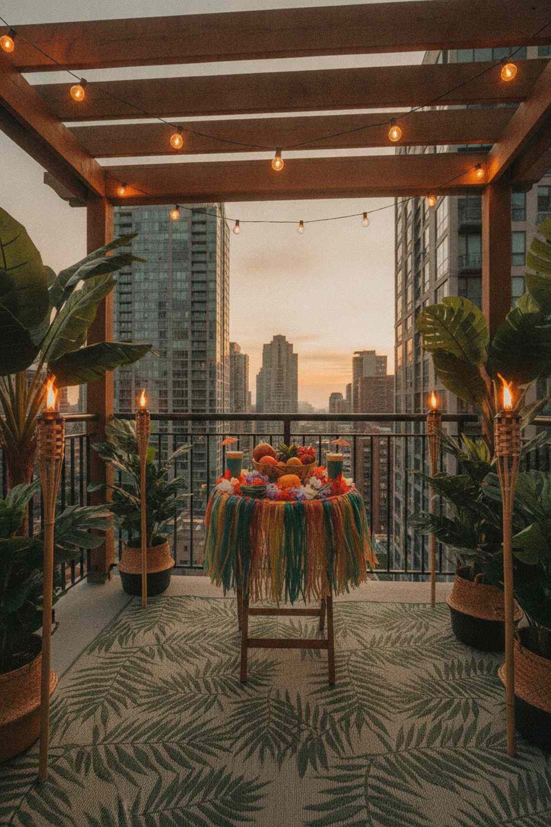 tropical paradise micro luau