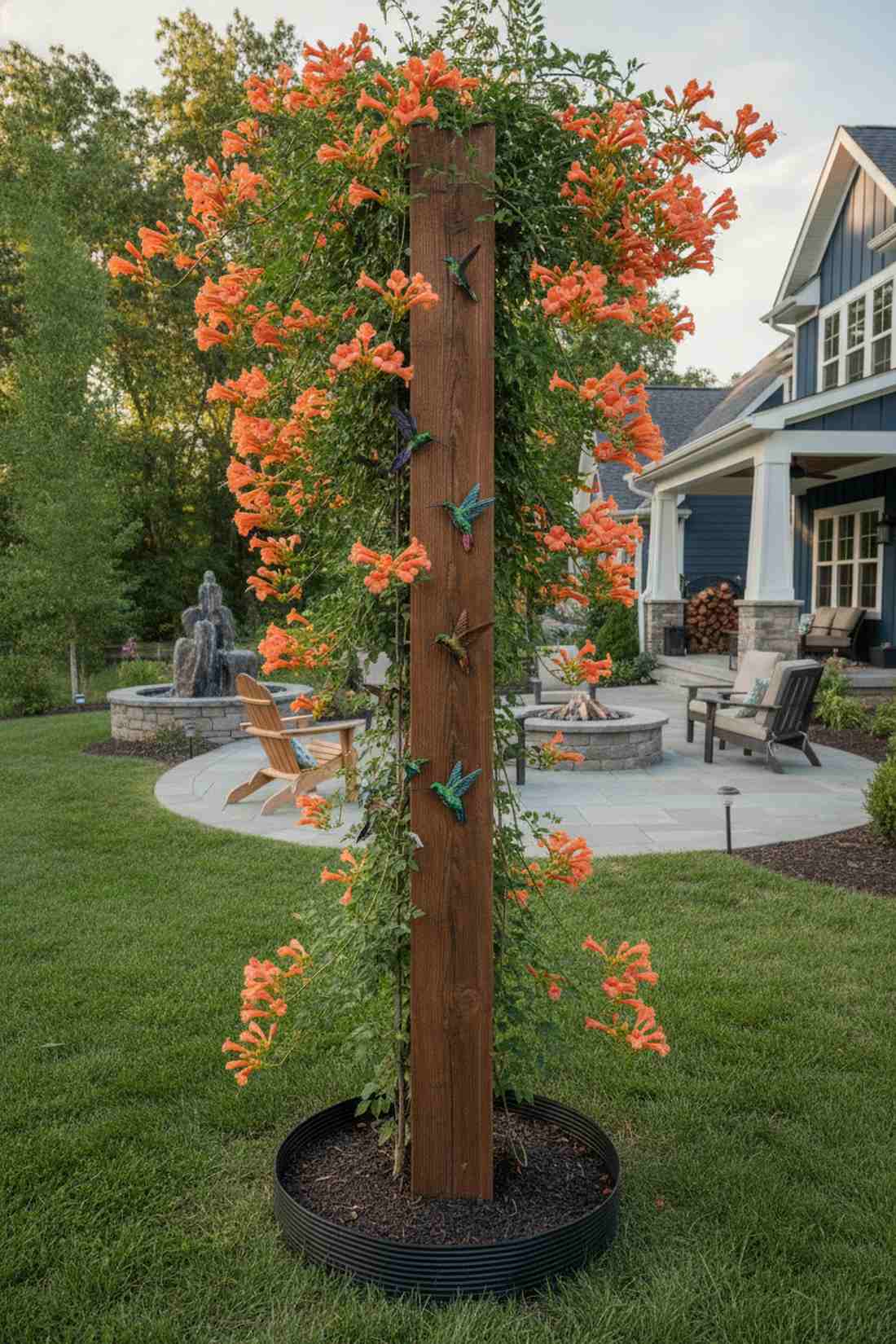 trumpet vine hummingbird magnets