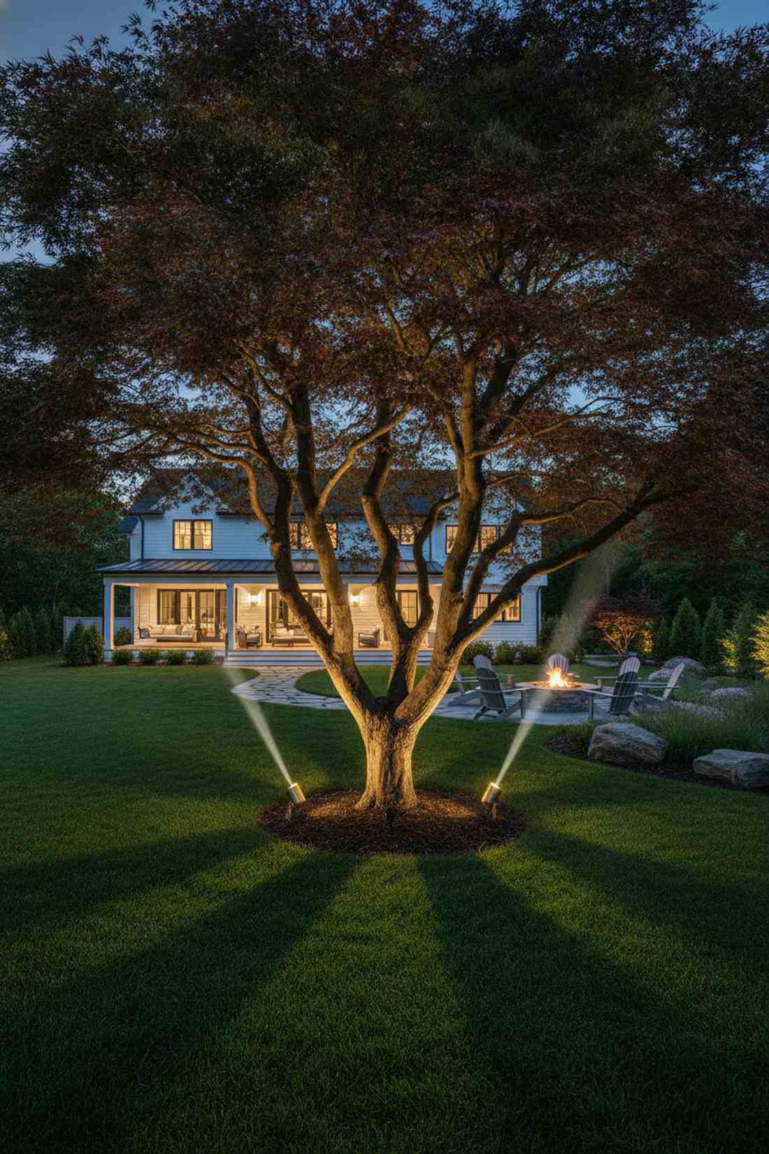 uplighting specimen trees