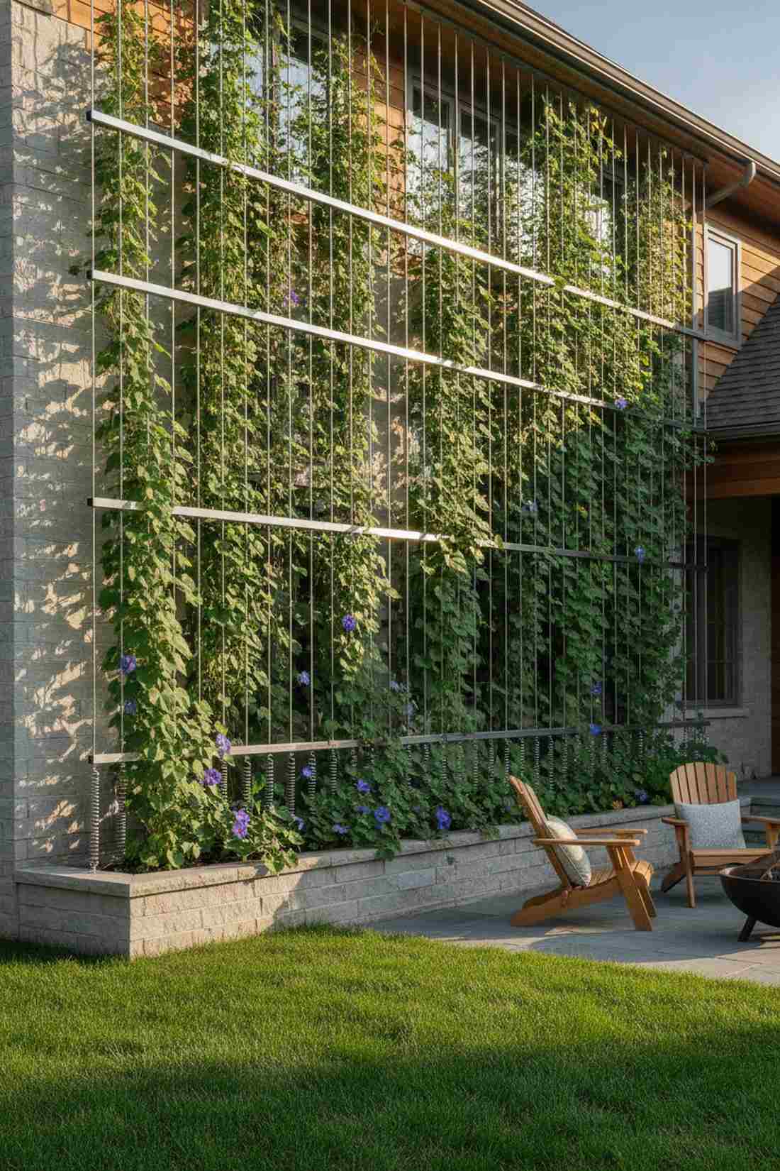 vertical cable grid