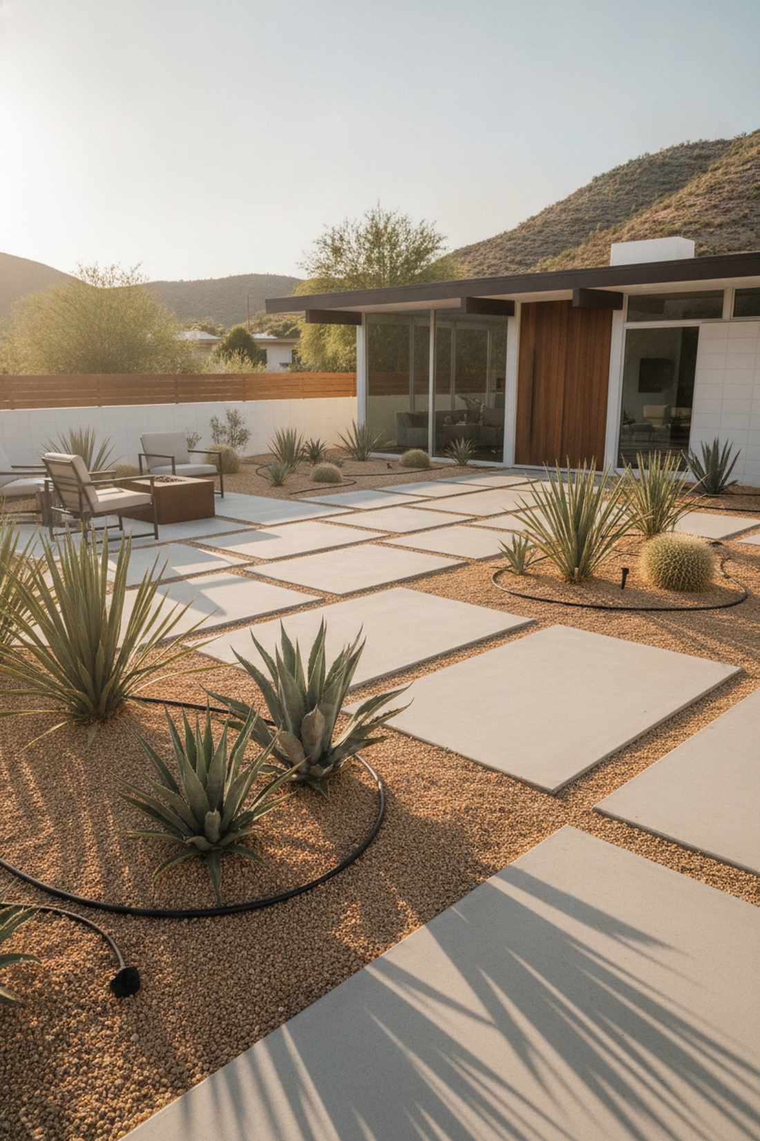 xeriscaping desert modern
