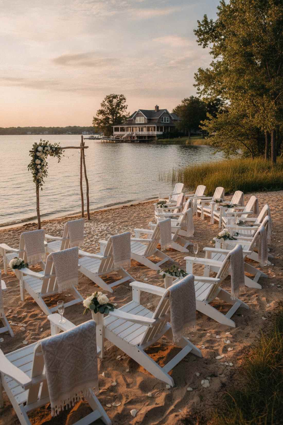 adirondack chairs for casual ceremonies