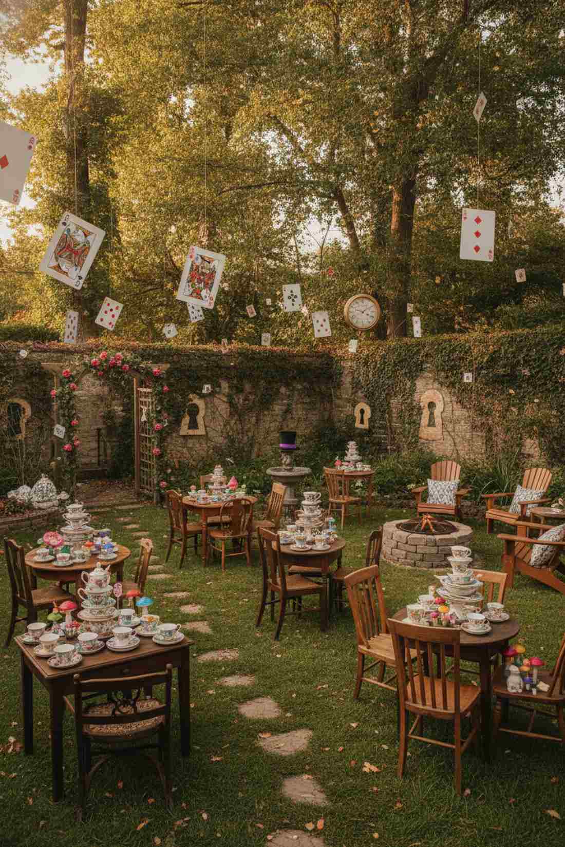 alice in wonderland tea garden