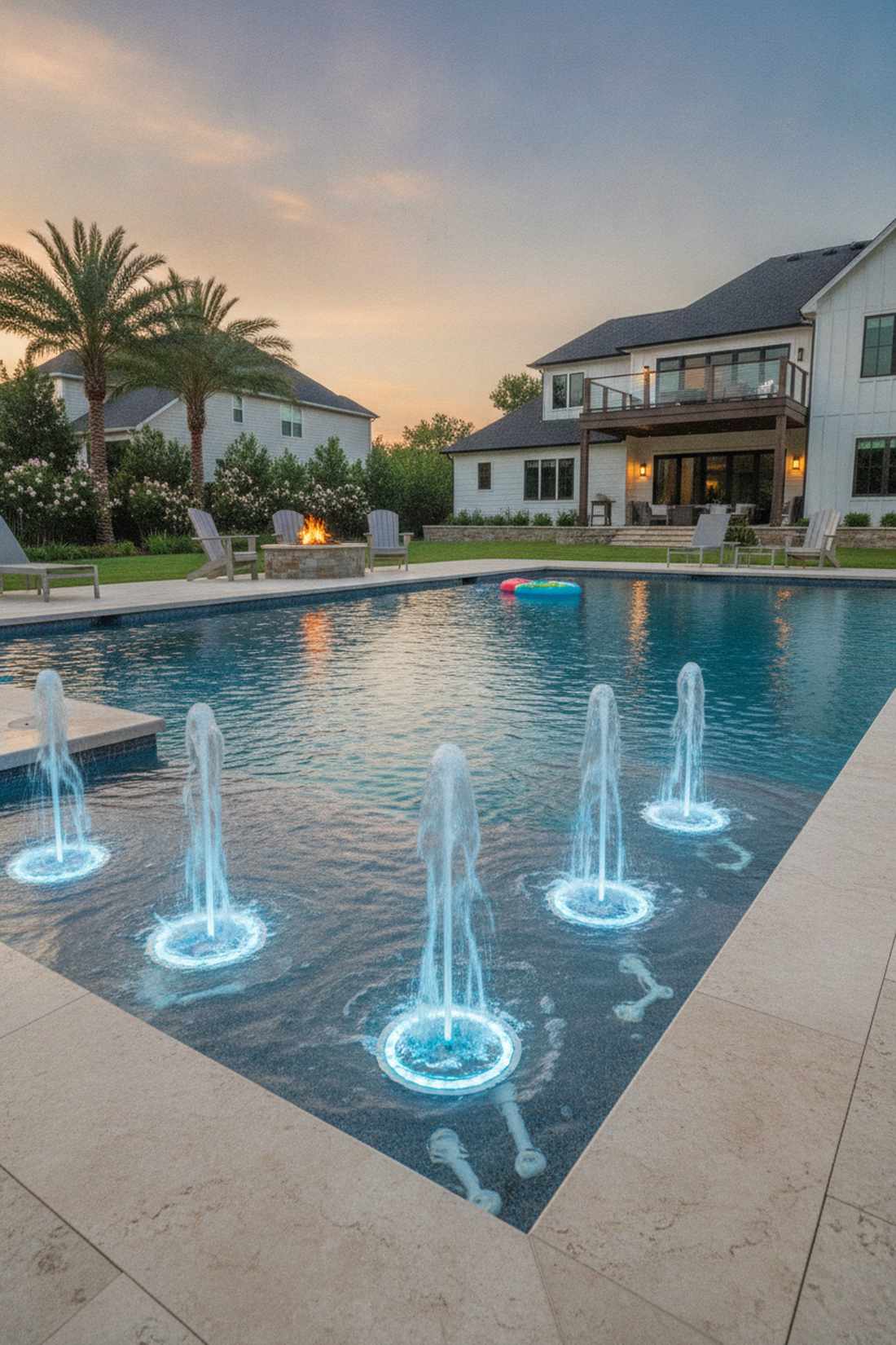 bubbler fountain jets