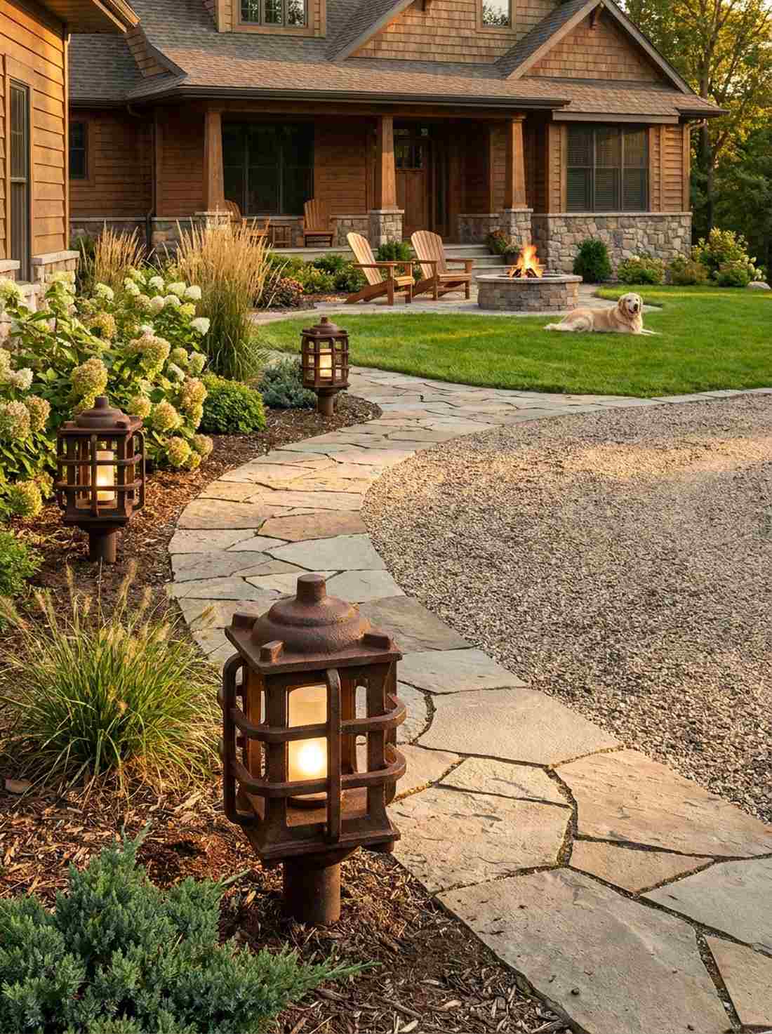 cast iron ground lantern