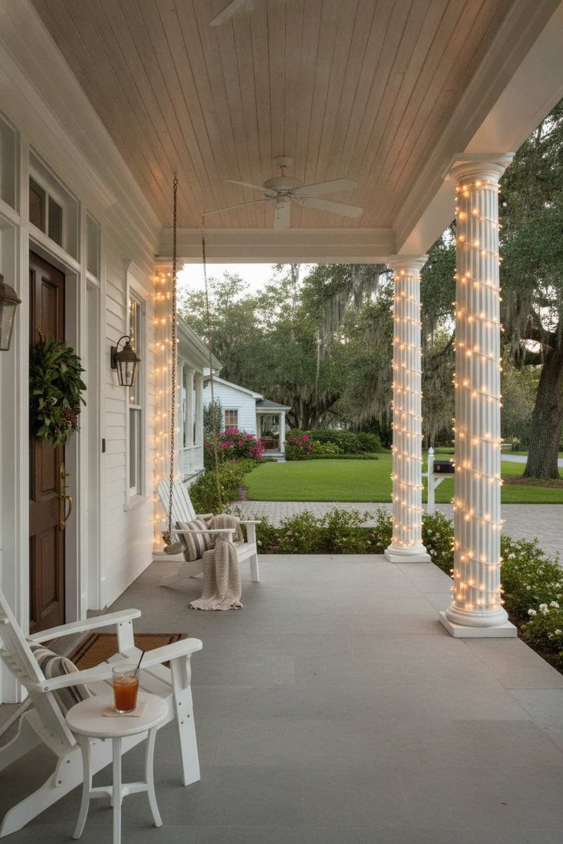 column wrapped pillars
