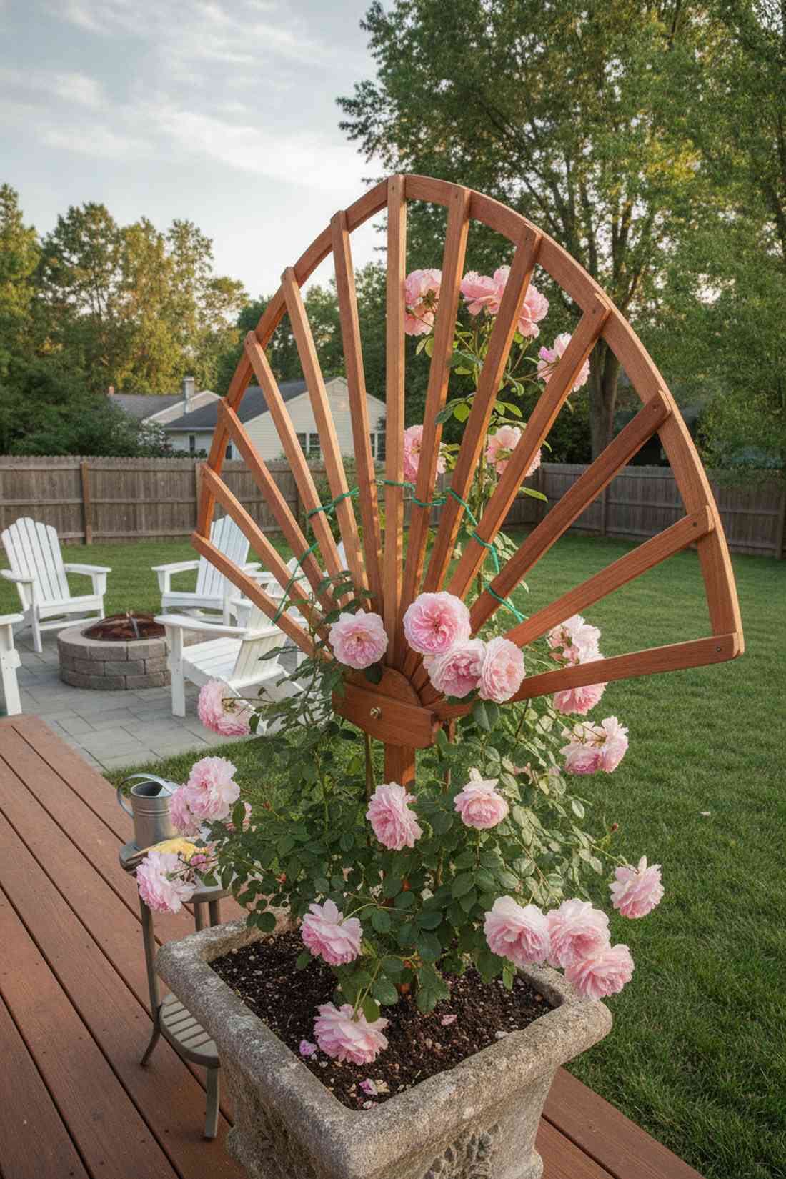 fan shaped trellises