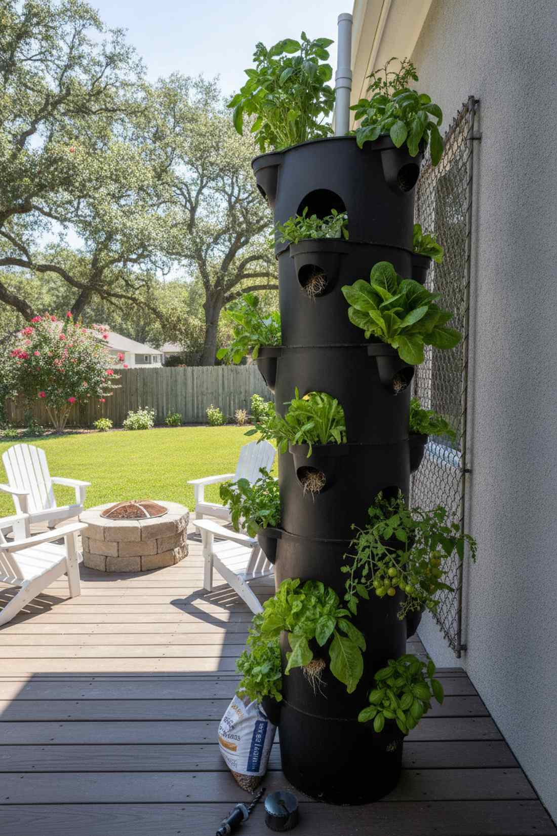 fifty five gallon drum tower