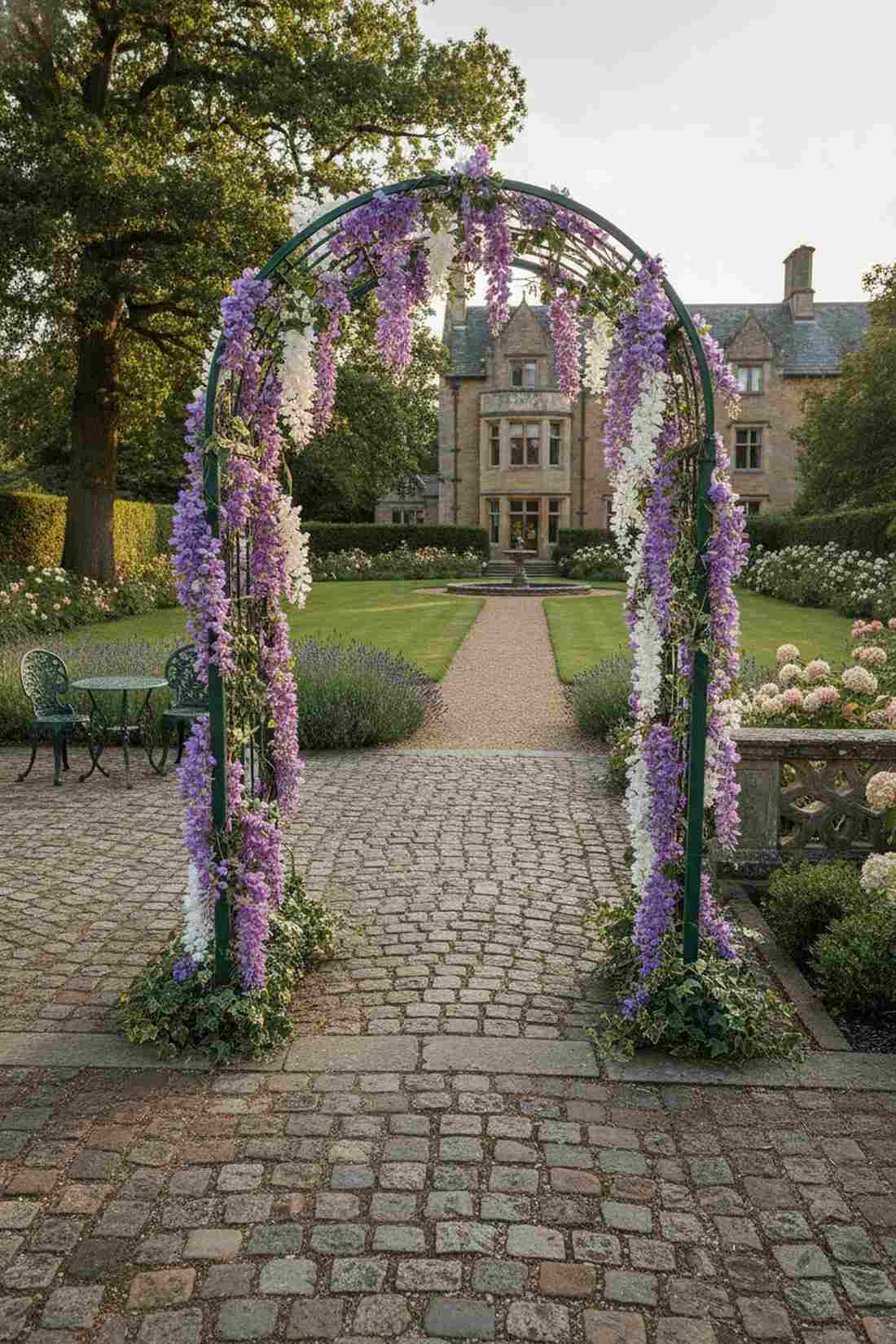floral arch focal points