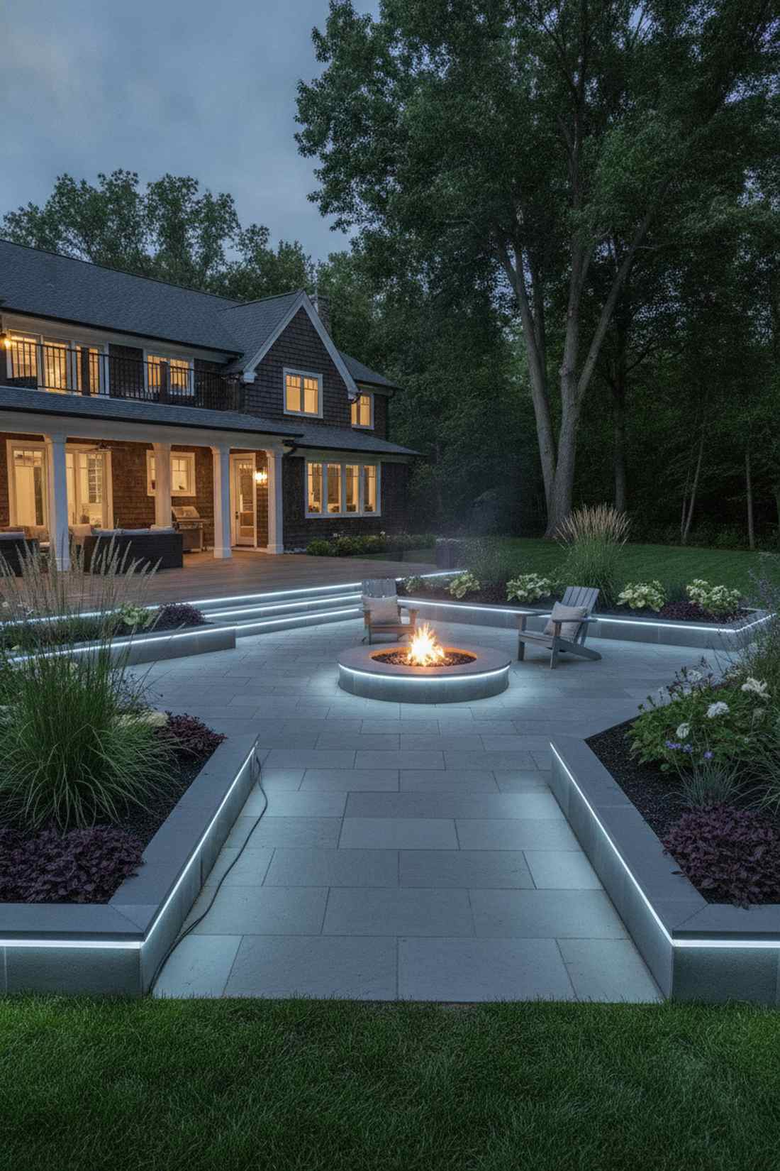 garden bed border lighting