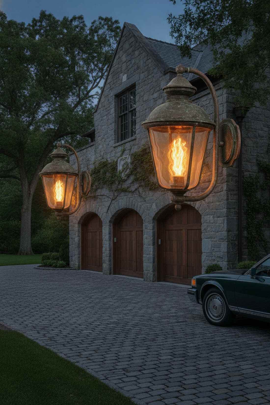 gas lamp reproduction sconces