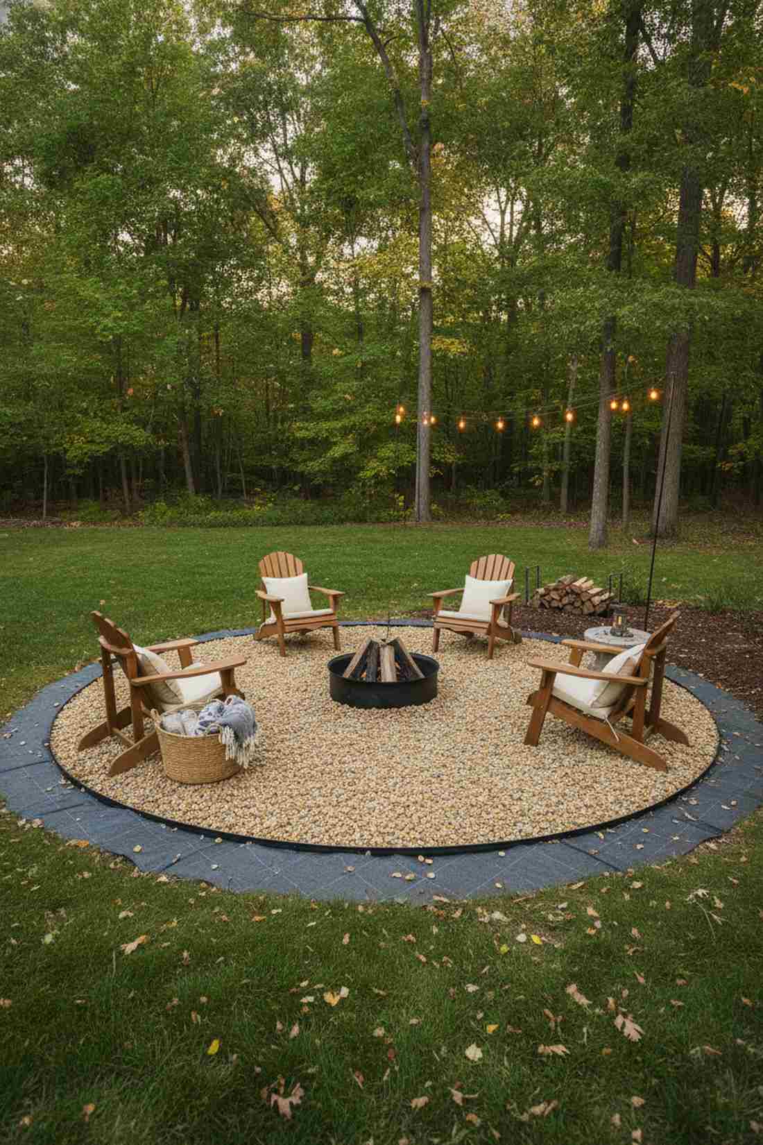 gravel base fire ring