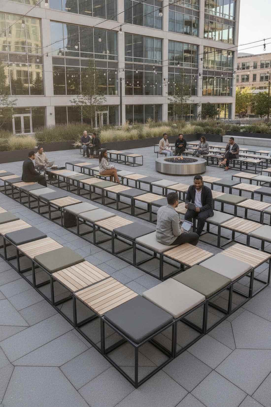 grid based seating modules