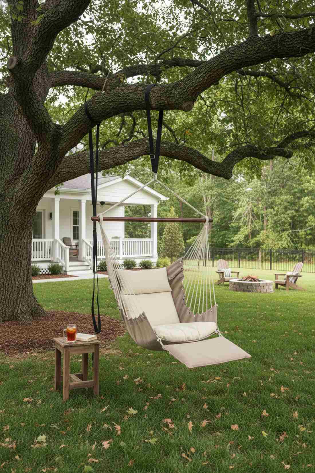 hammock chair with footrest