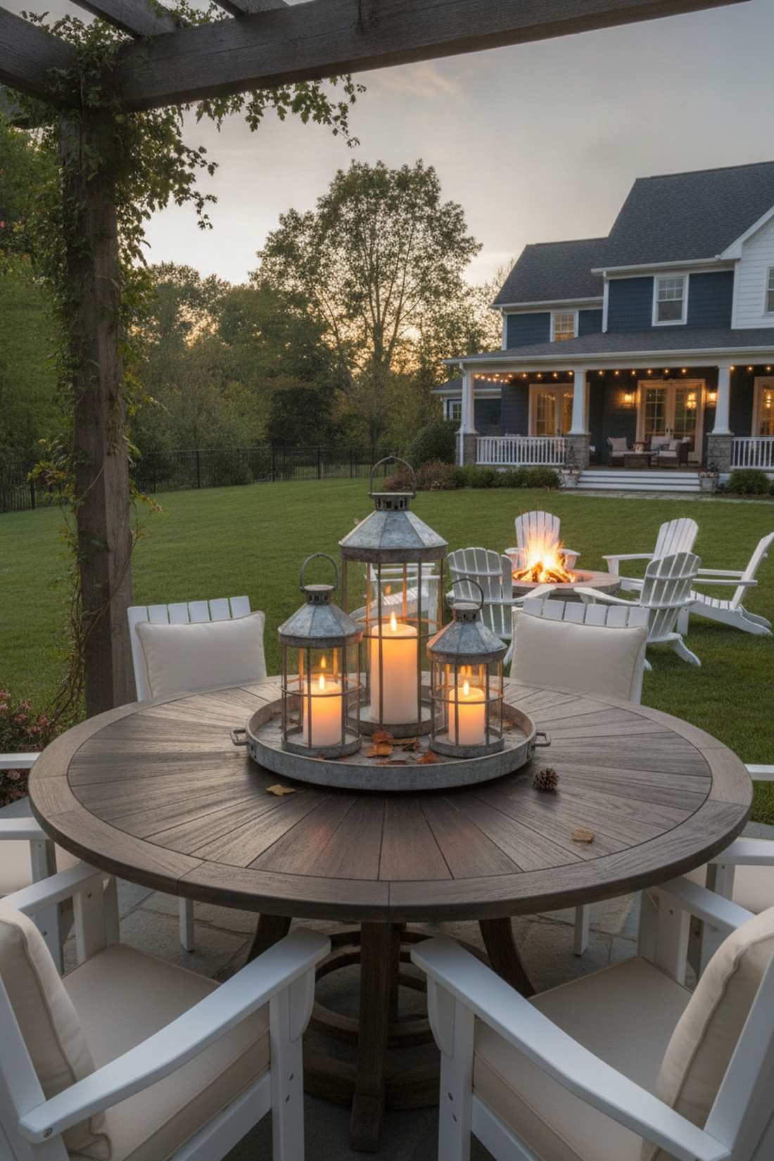 lantern centerpiece cluster
