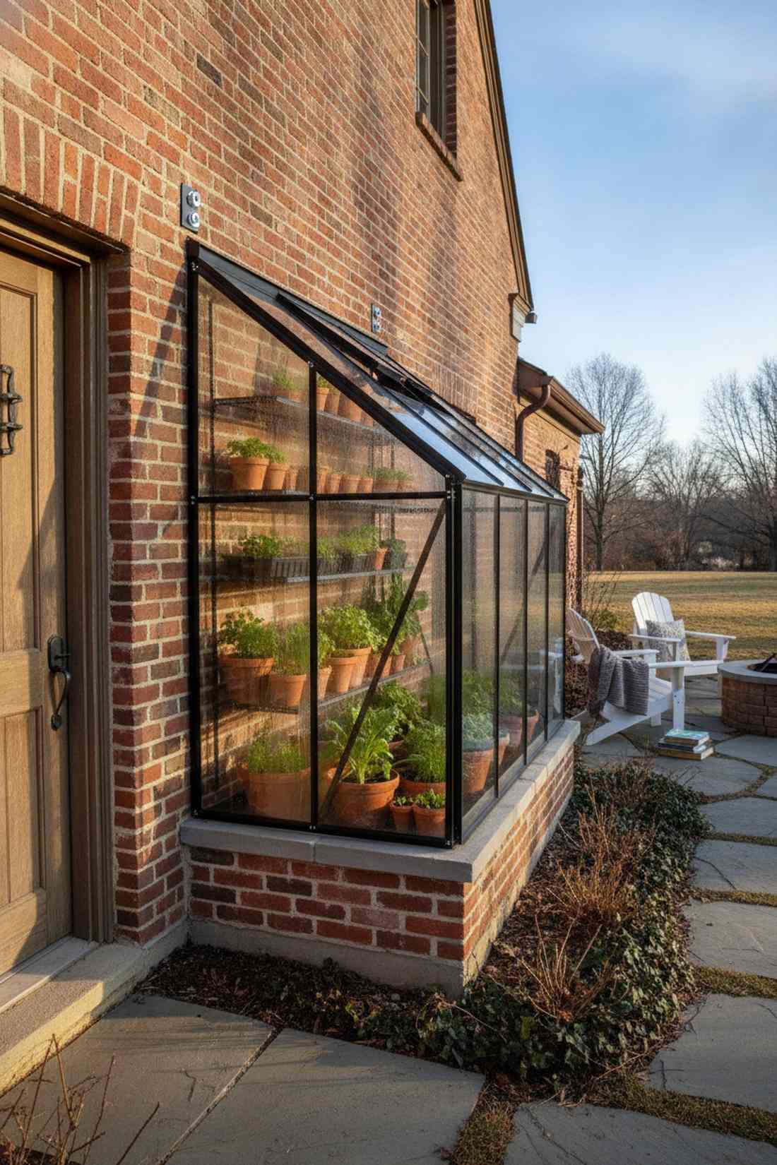 lean to style mini greenhouse
