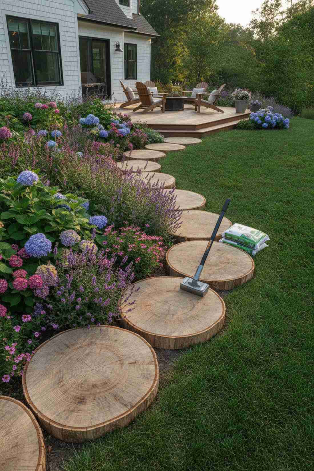 log rounds border