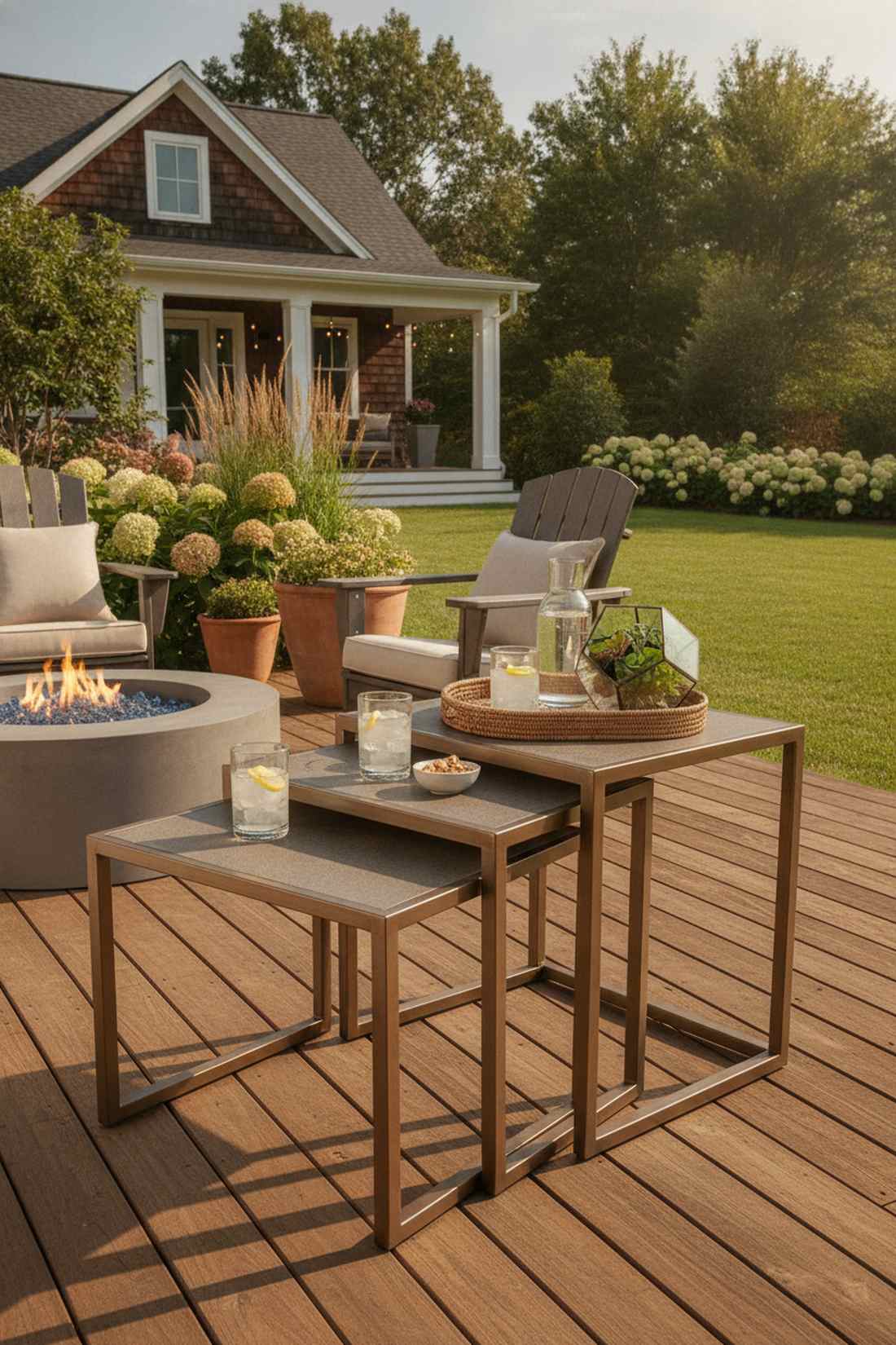 nesting side table trio